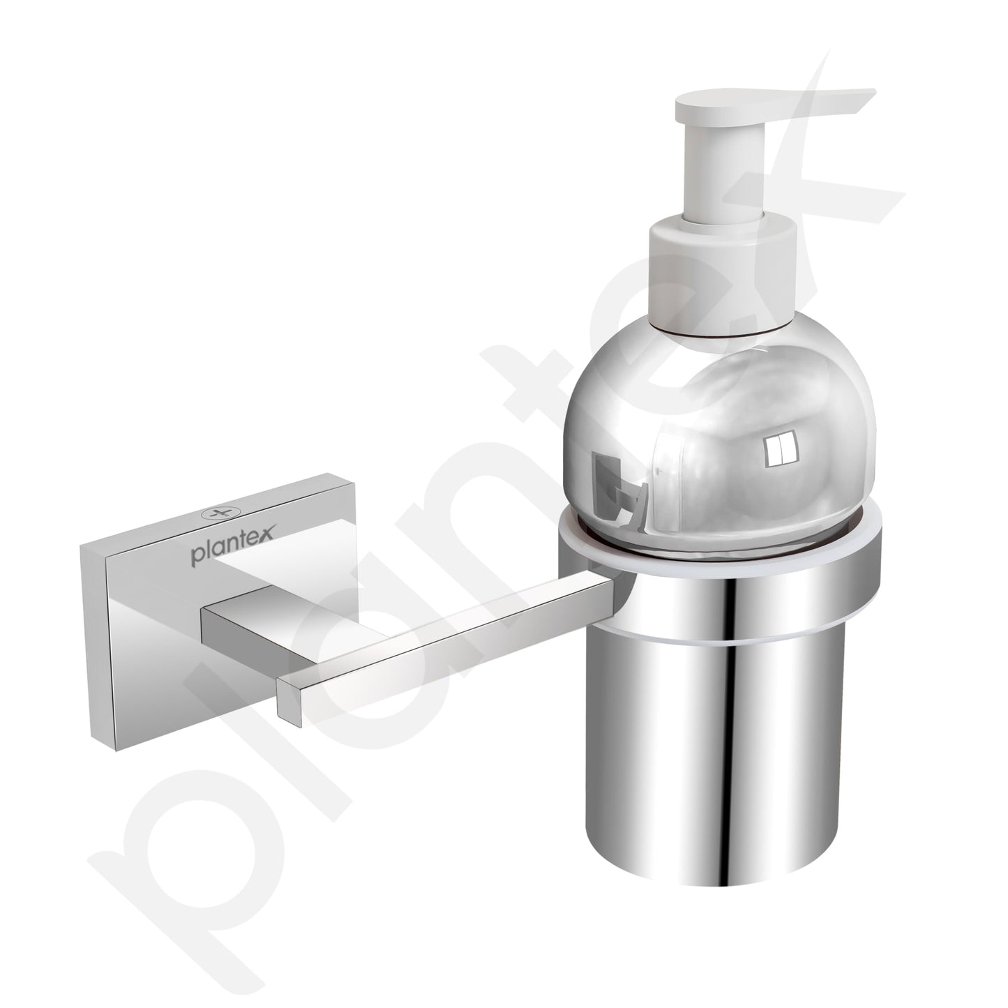 Plantex 304 Grade Stainless Steel wash Basin Handwash Holder and Dispenser for Liquid Soap Bathroom Accessories - Benz (Chrome)