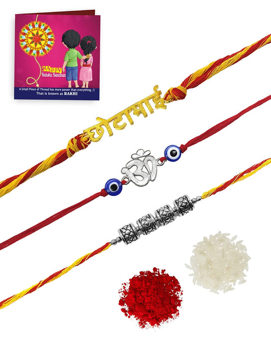 Yellow Chimes festive rakhi set - Perfect for Rakshabandhan