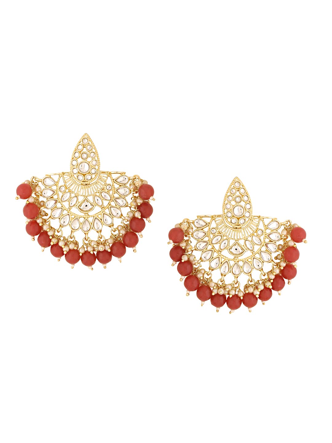 Yellow Chimes gold earrings - stylish addition for every outfit
