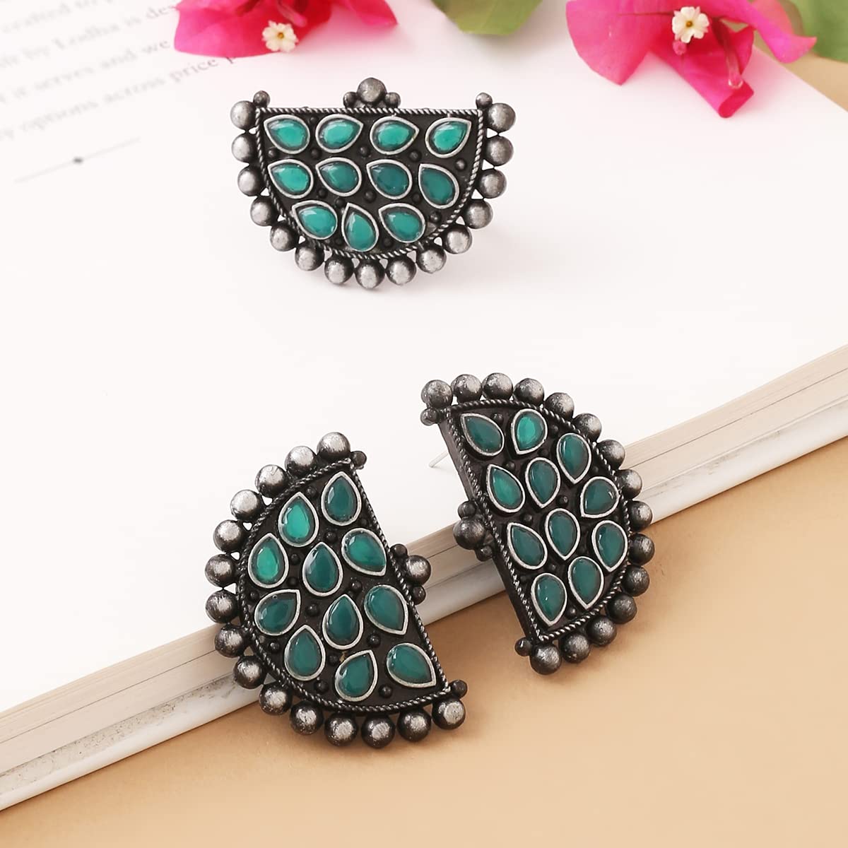 Yellow Chimes earrings - traditional wear