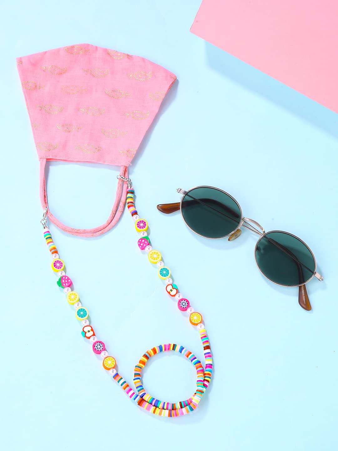 Yellow Chimes multicolor eyewear holder - casual outings