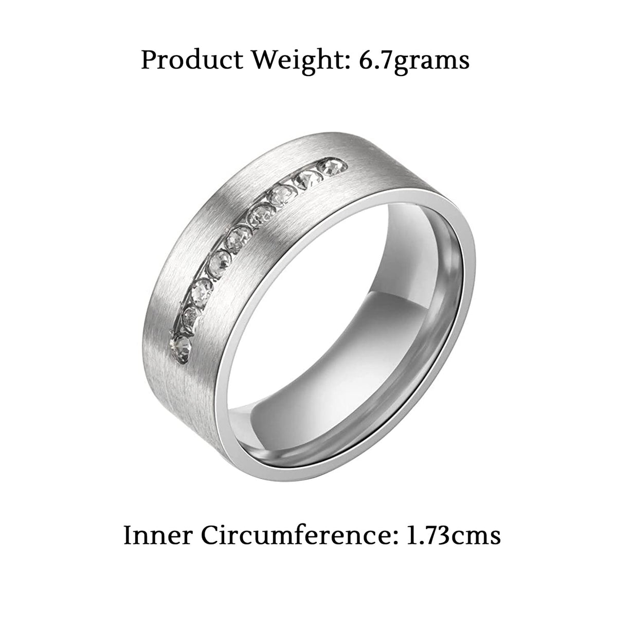 unwind crystal studded ring - elegant accessory for women