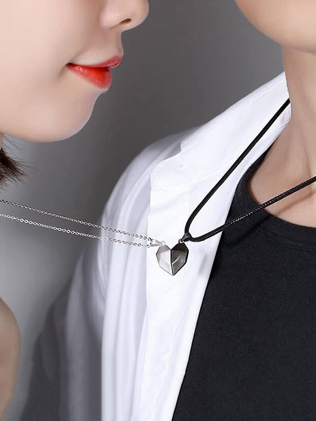 Yellow Chimes heart necklace - Valentine's Day gift