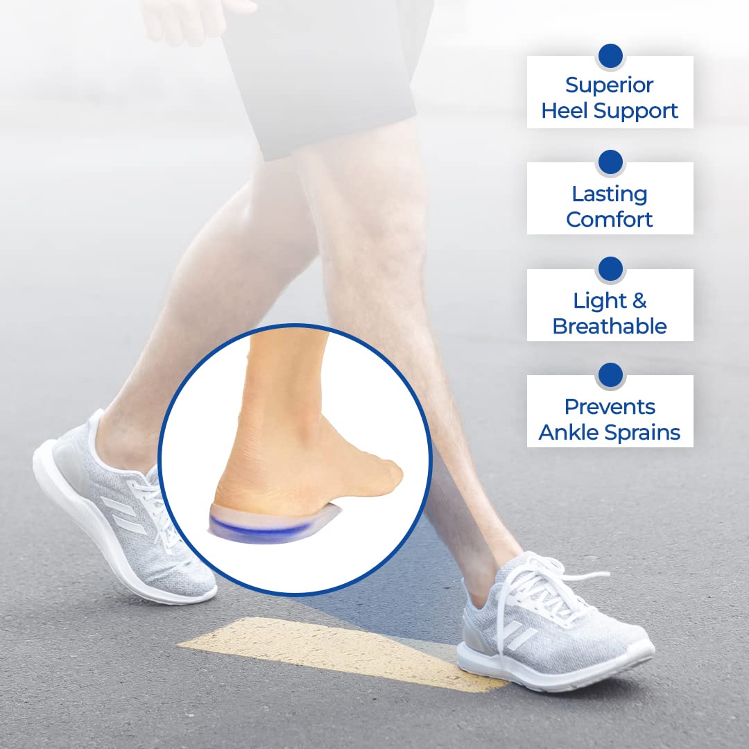 Dr Foot silicone gel heel cups - comfortable for daily wear