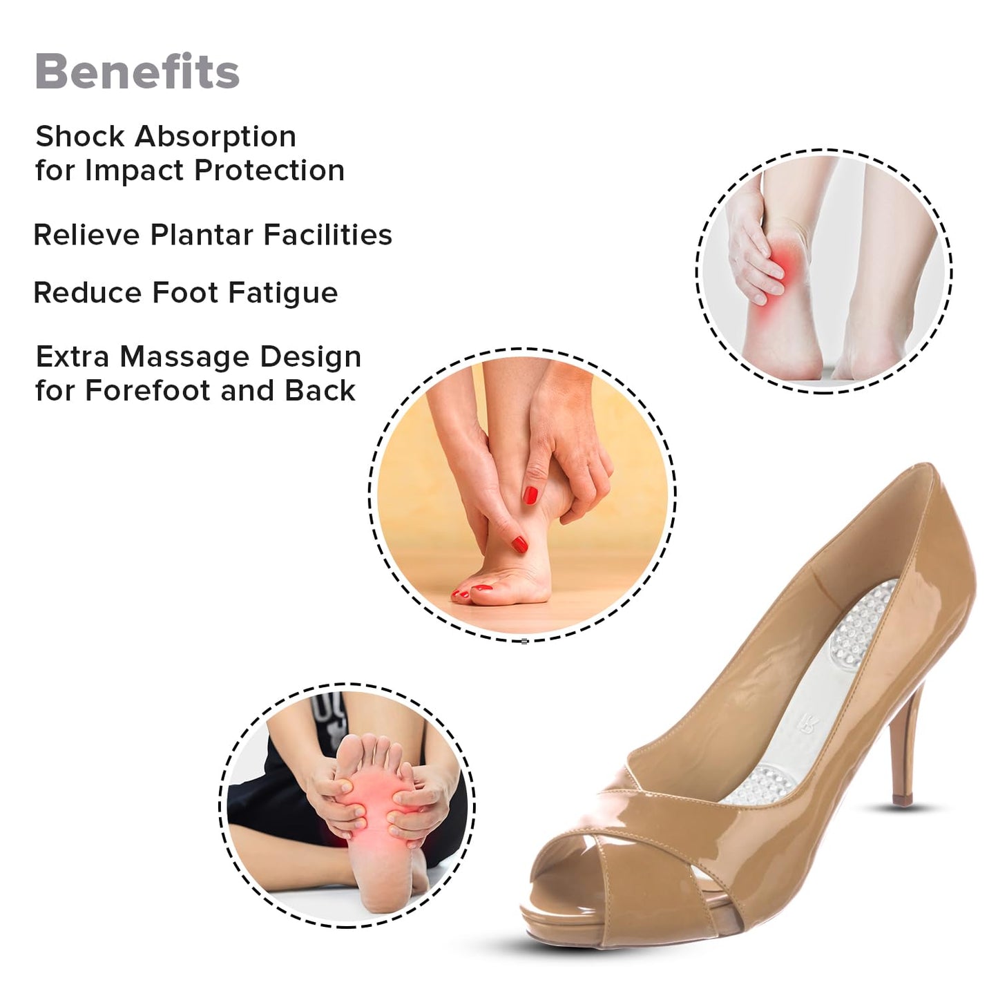Dr Foot High Heel Insoles - Foot Pain Relief Solution