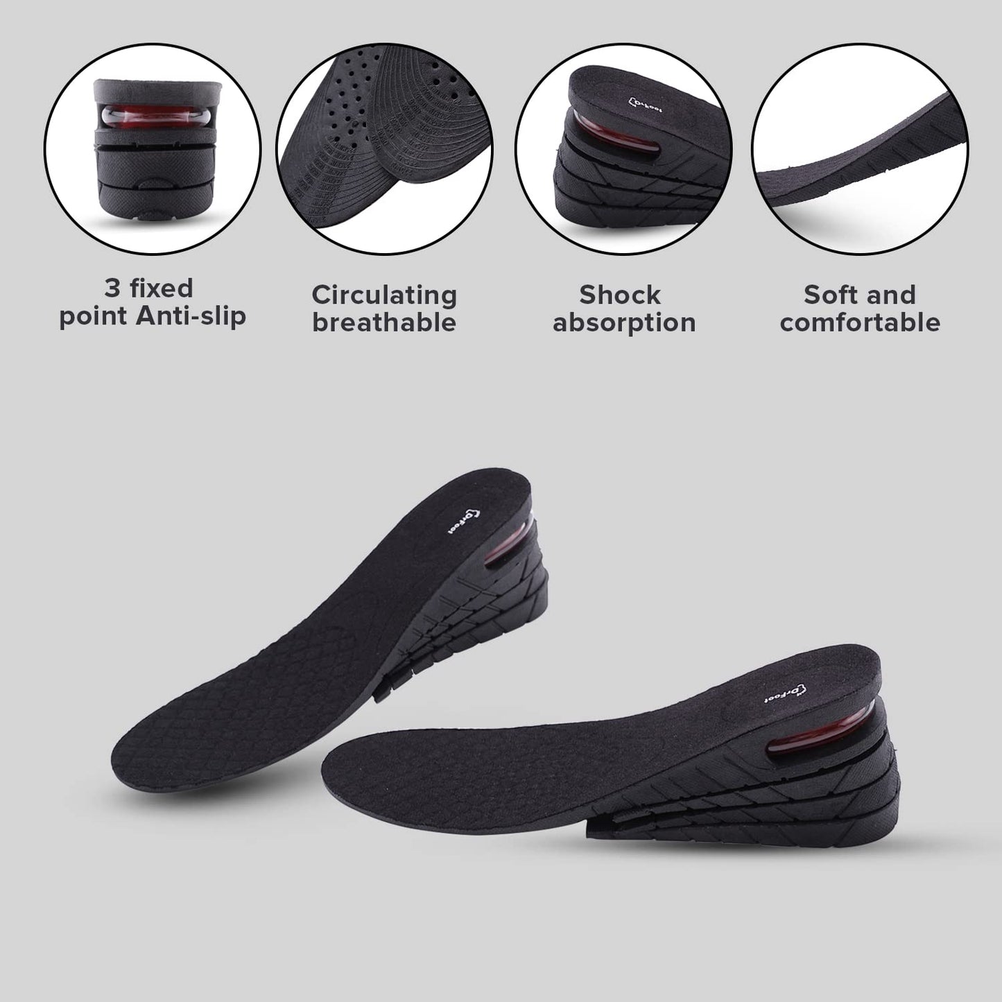 Dr Foot height increase insole - Ideal for hiking