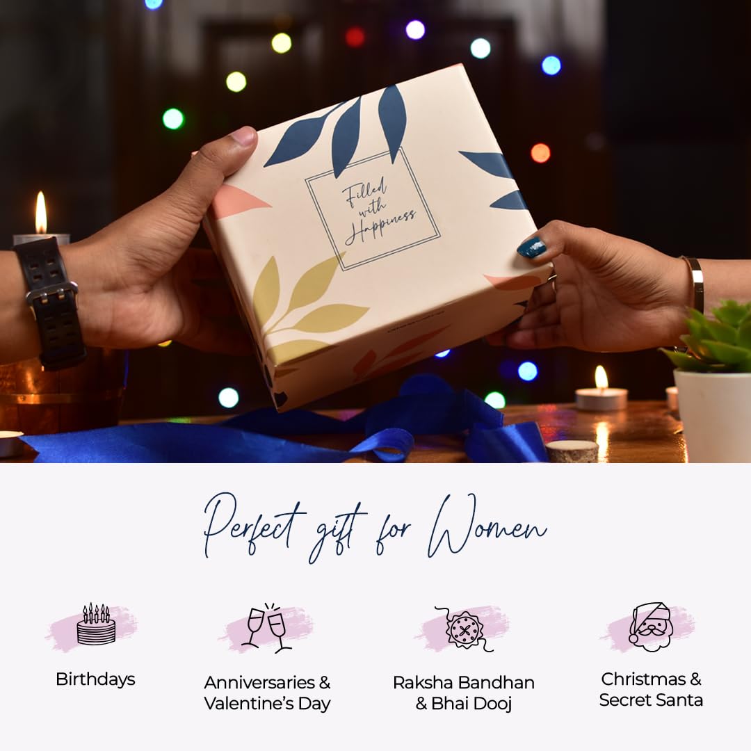 Combo: Gift Set for Women with Scented Candle & Bow Stud Earring | Medium | Black | Perfect for All Occasions