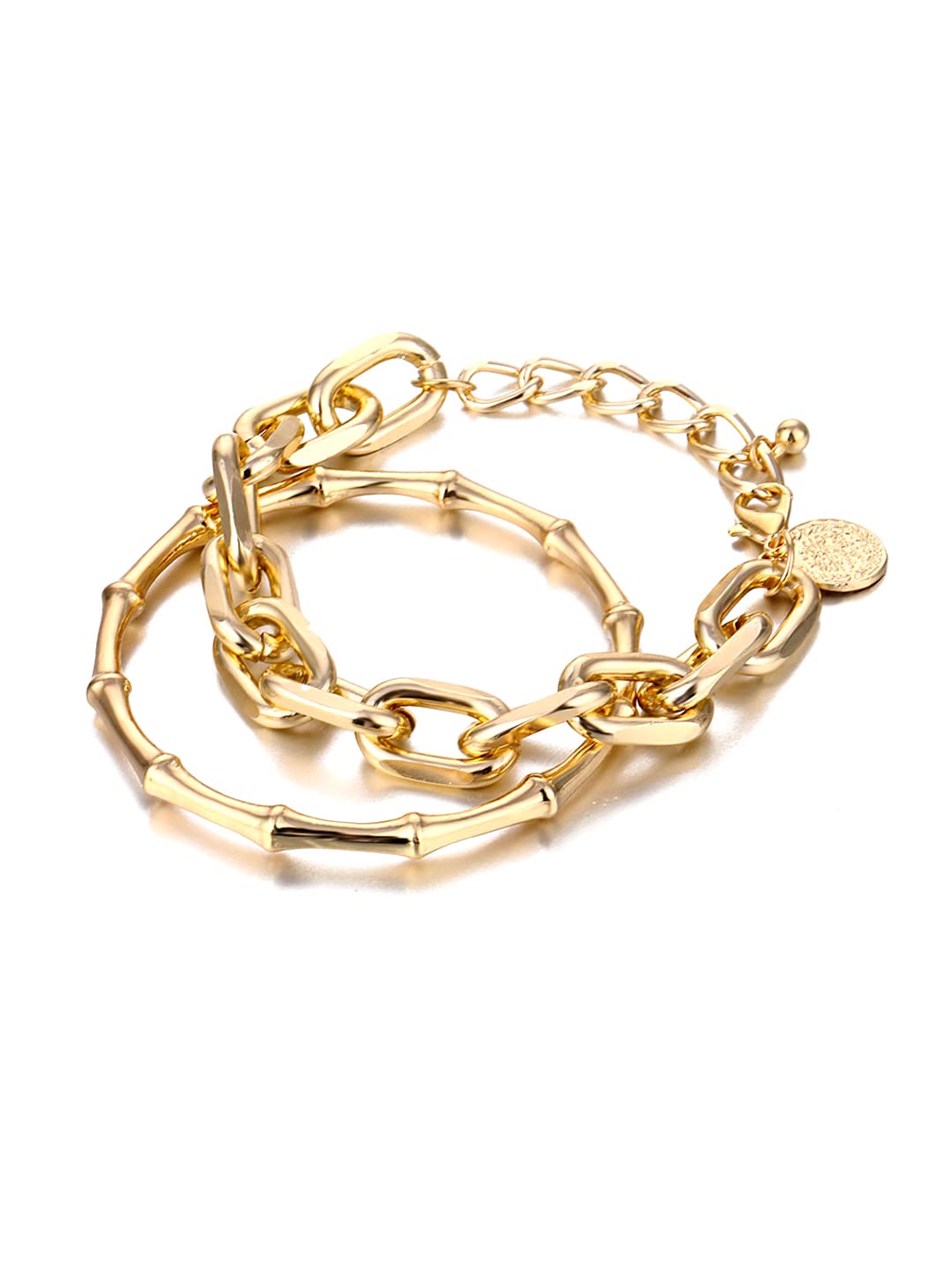 Yellow Chimes Gold Plated Adjustable Bracelets - Ideal anniversary gift