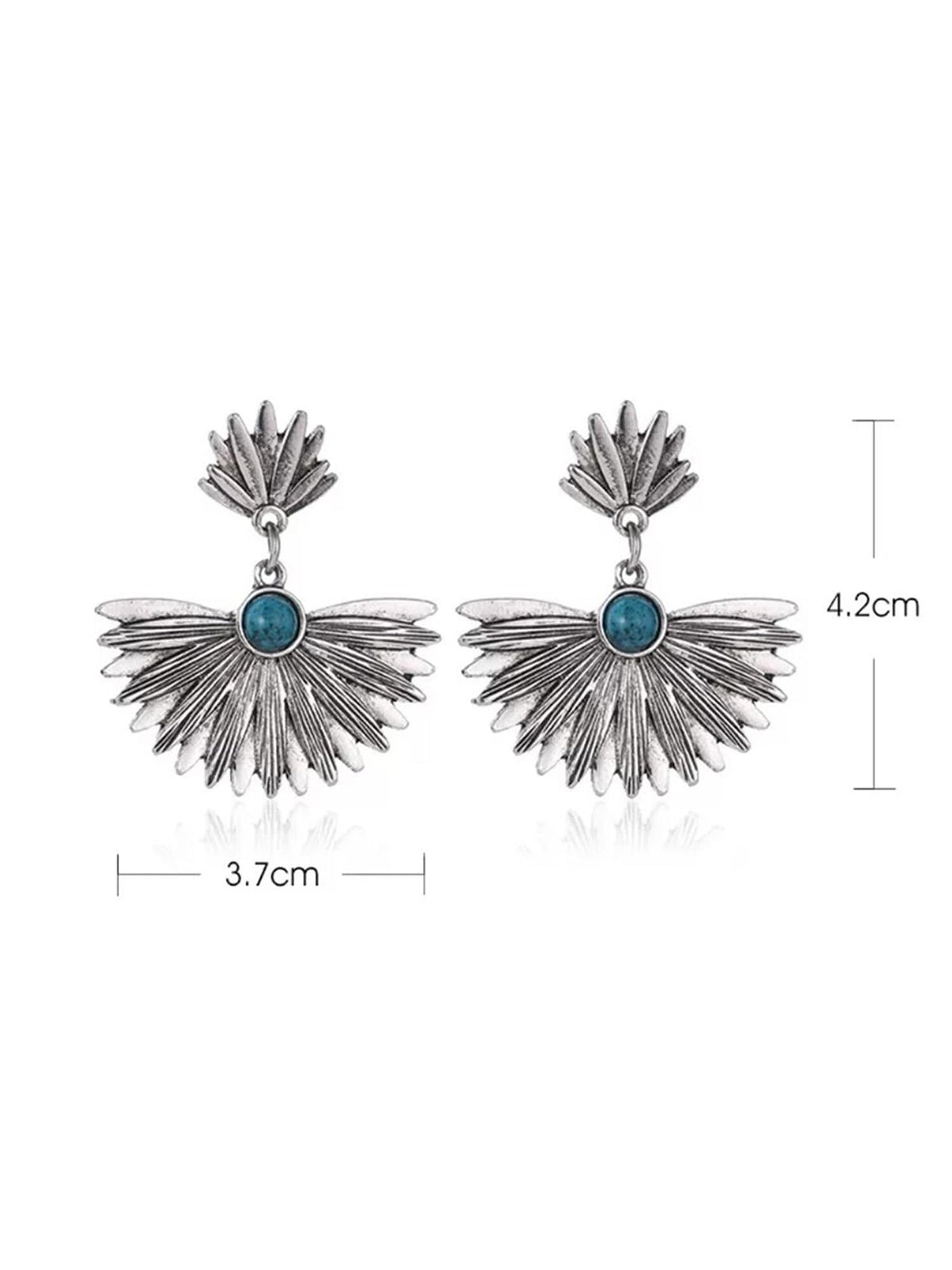 Kairangi silver toned earrings - Unique ethnic wear