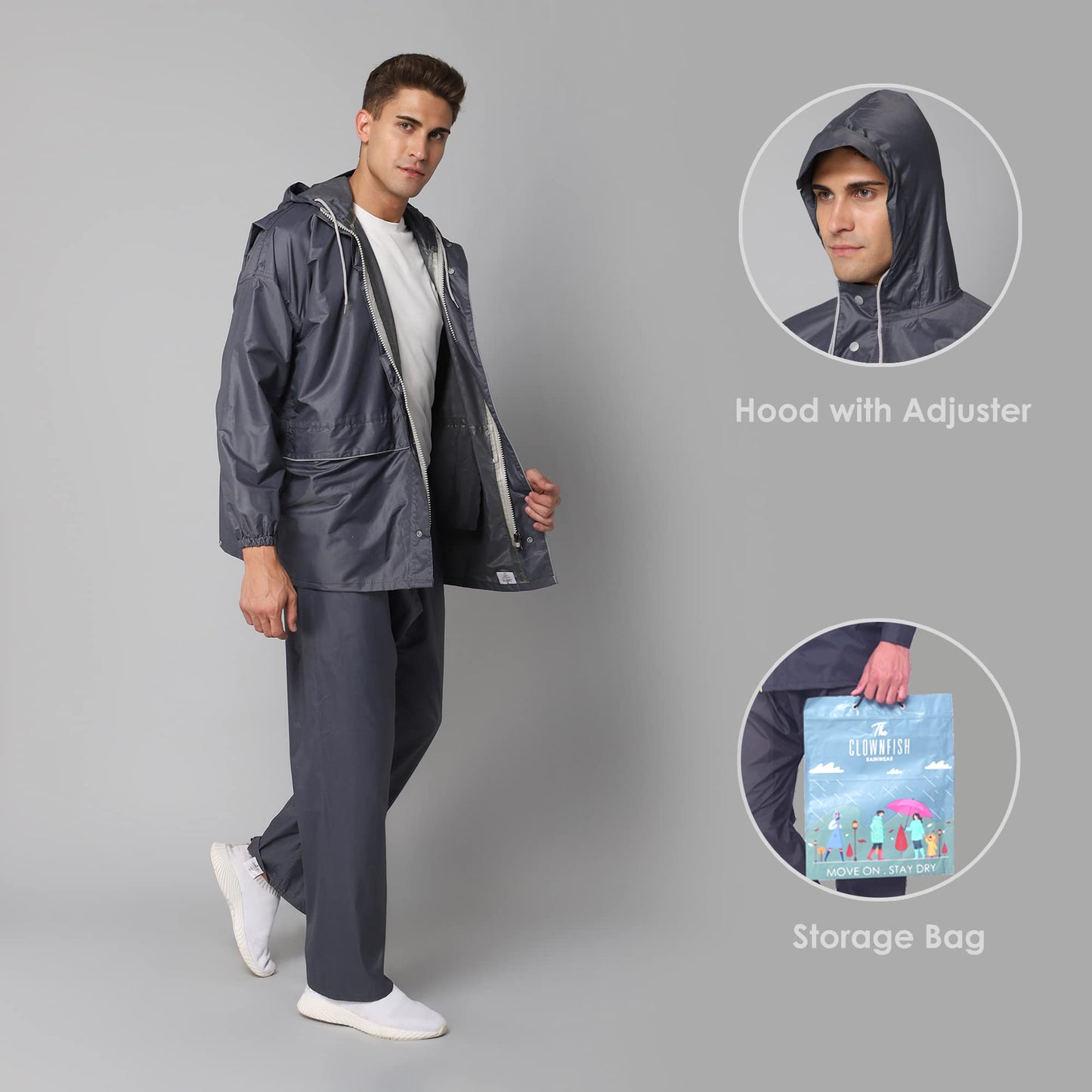 Clownfish Charles Series Raincoat - Backpacking Use Case