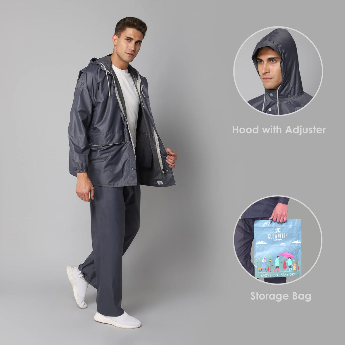 Clownfish Charles Men's Waterproof Raincoat - Cycling