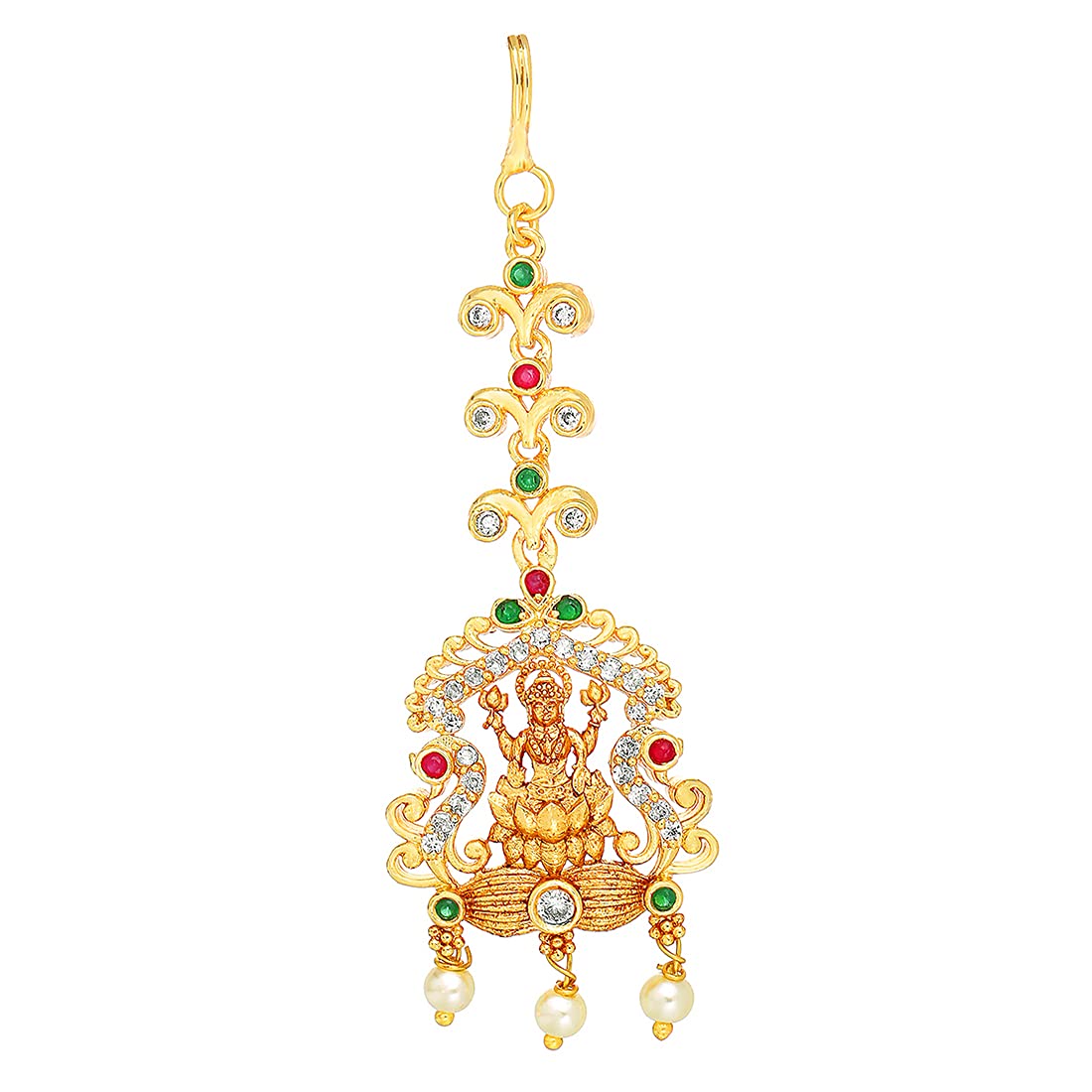 Yellow Chimes Elegant Maang Tikka - Contemporary ethnic design