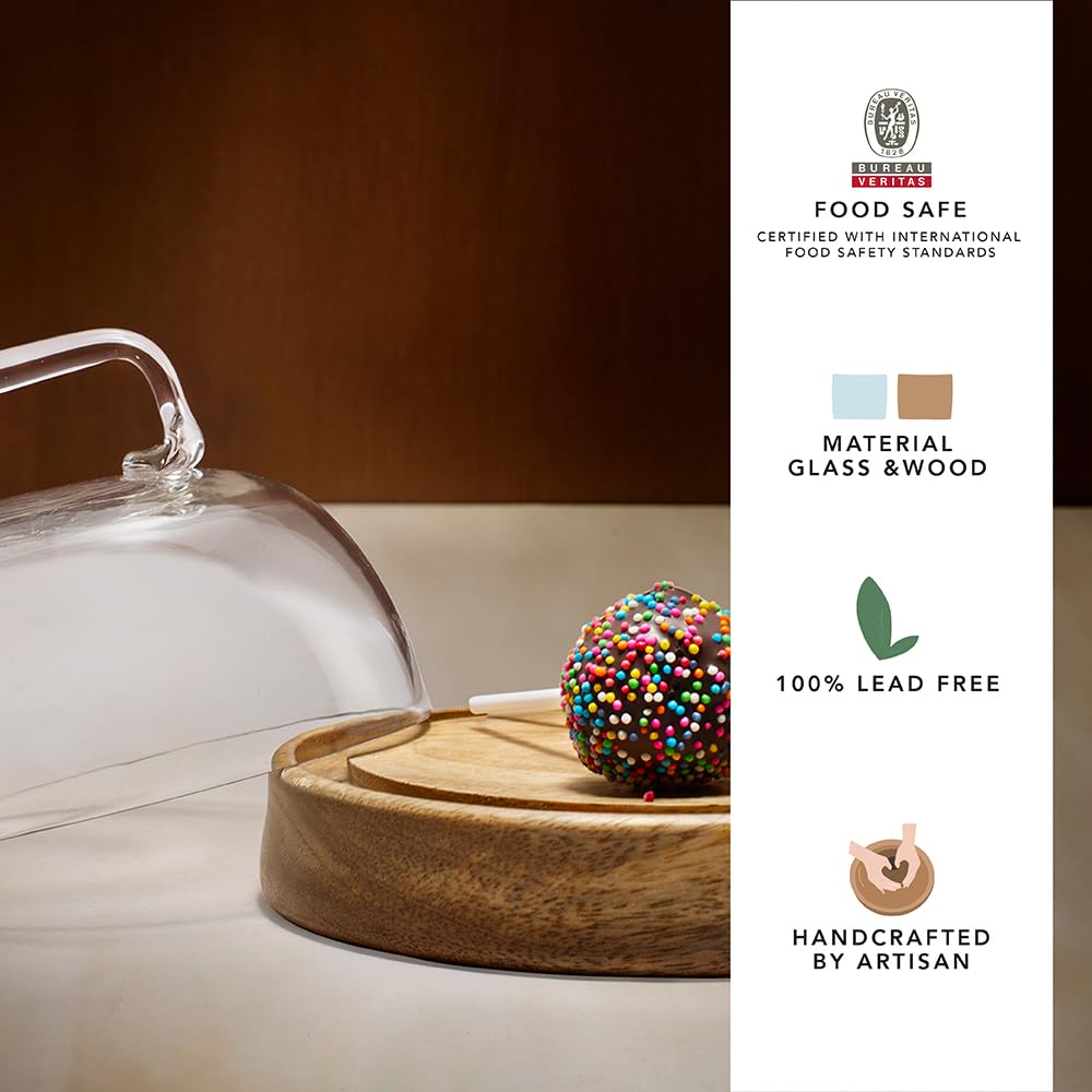 Ellementry glass cloche - Ideal for displaying cakes