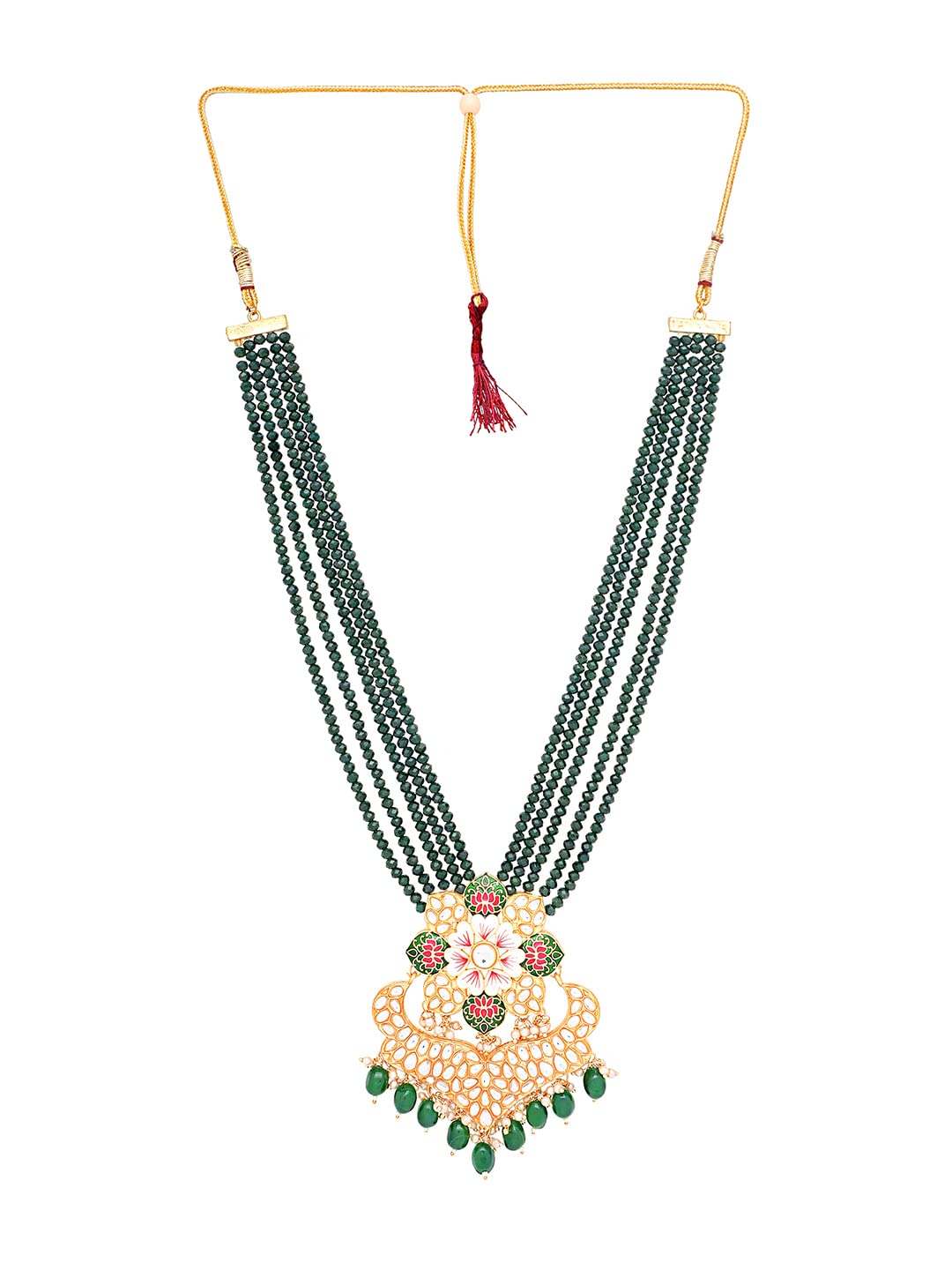 Yellow Chimes Necklace Set with Earrings - great gift option