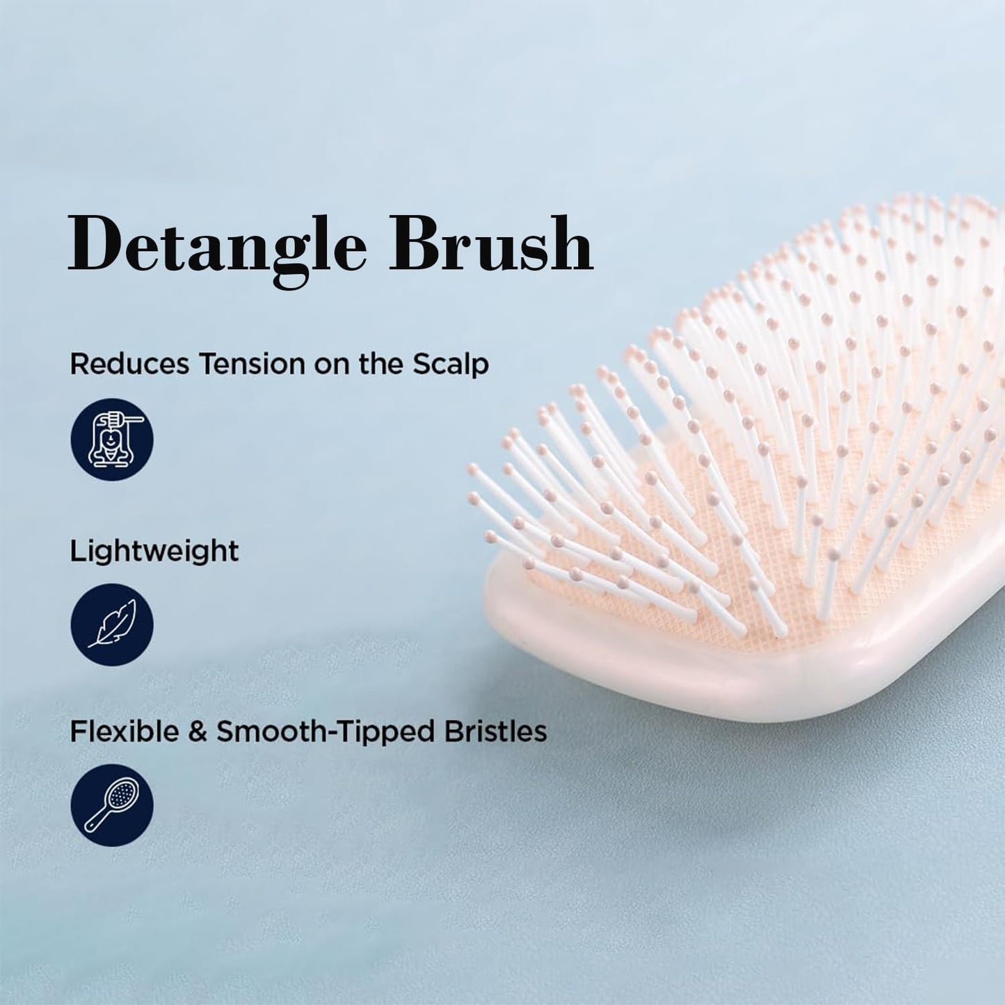 Kuber Industries hair brush - detangling hair brush for wet hair