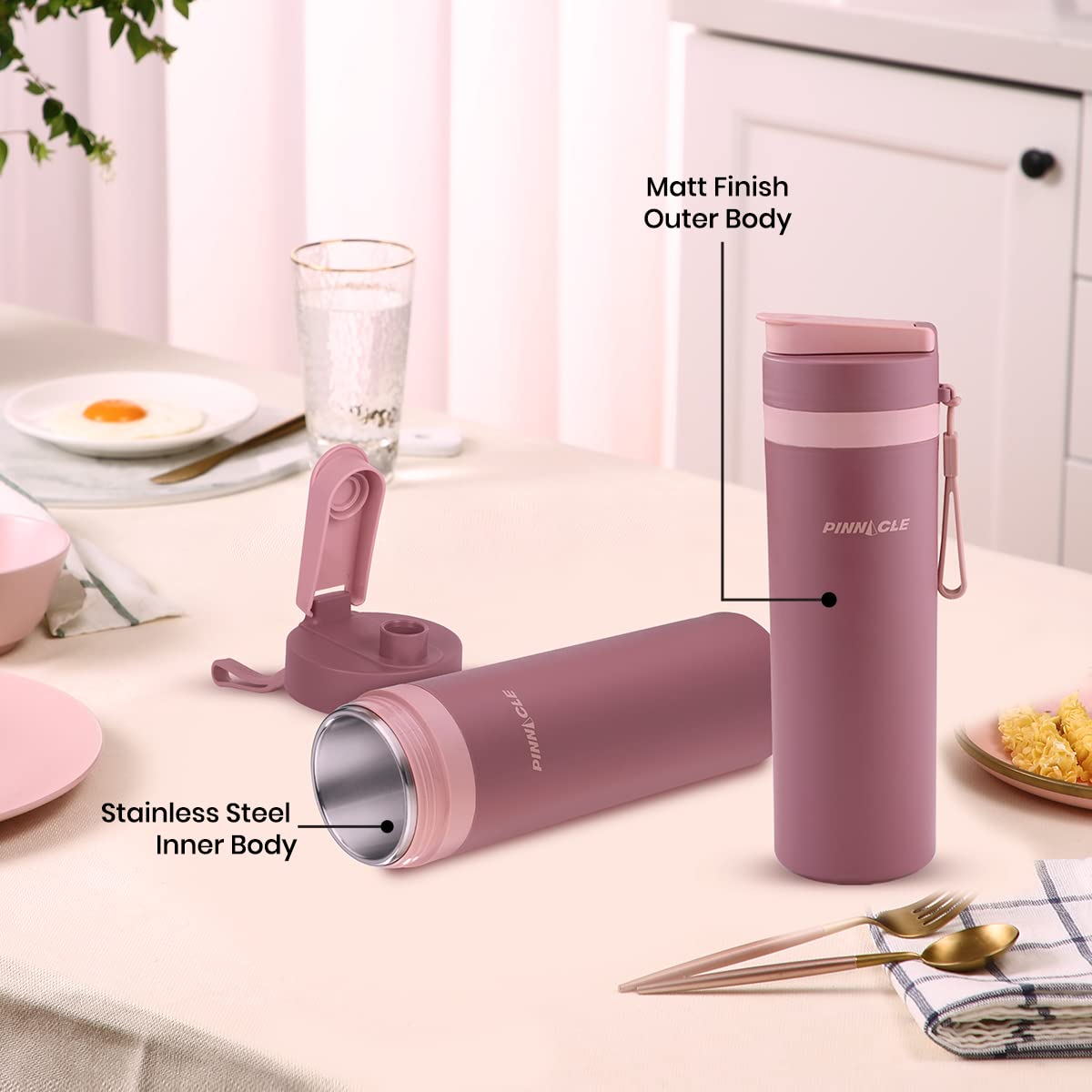 Pinnacle Pixel Thermosteel Bottle - Travel-friendly design