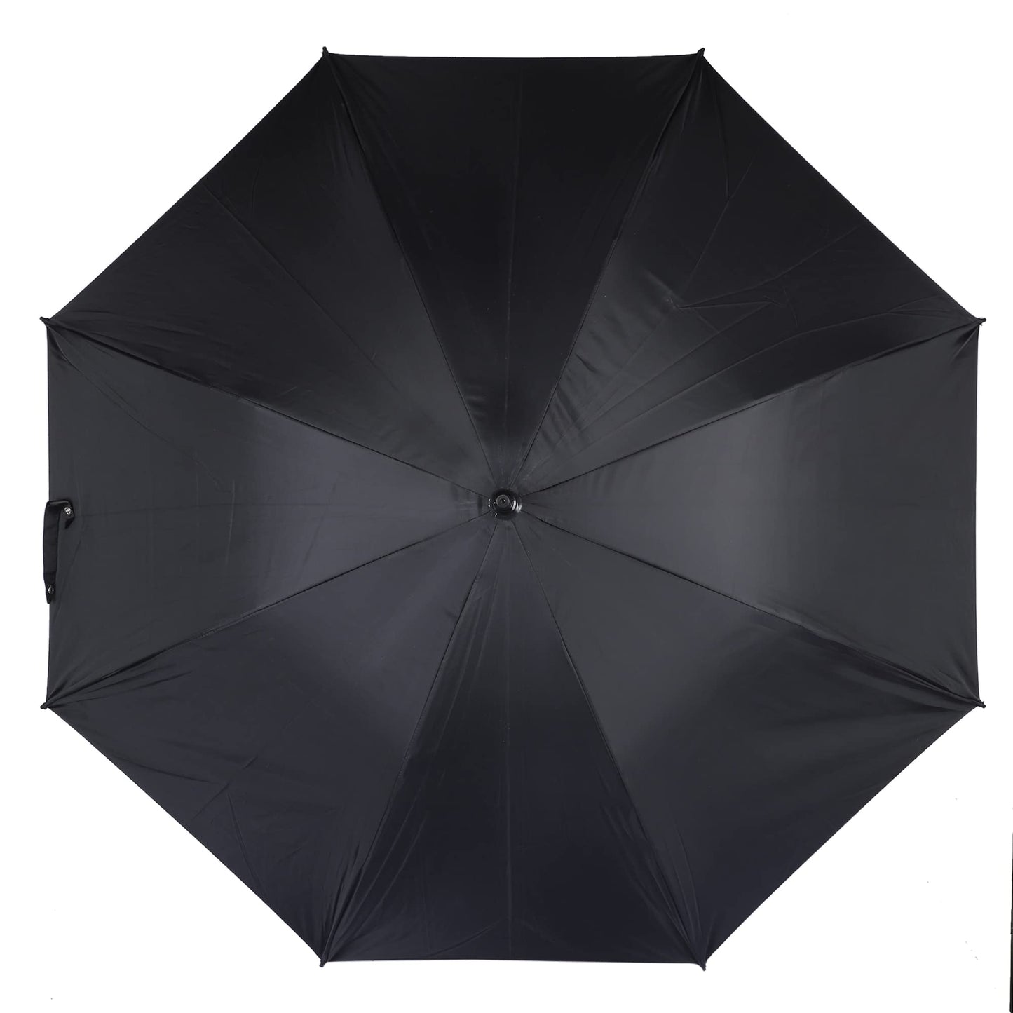 Folding Umbrella - Auto Open, Waterproof Polyester | Includes Strap | Standard Size | Mighty Black