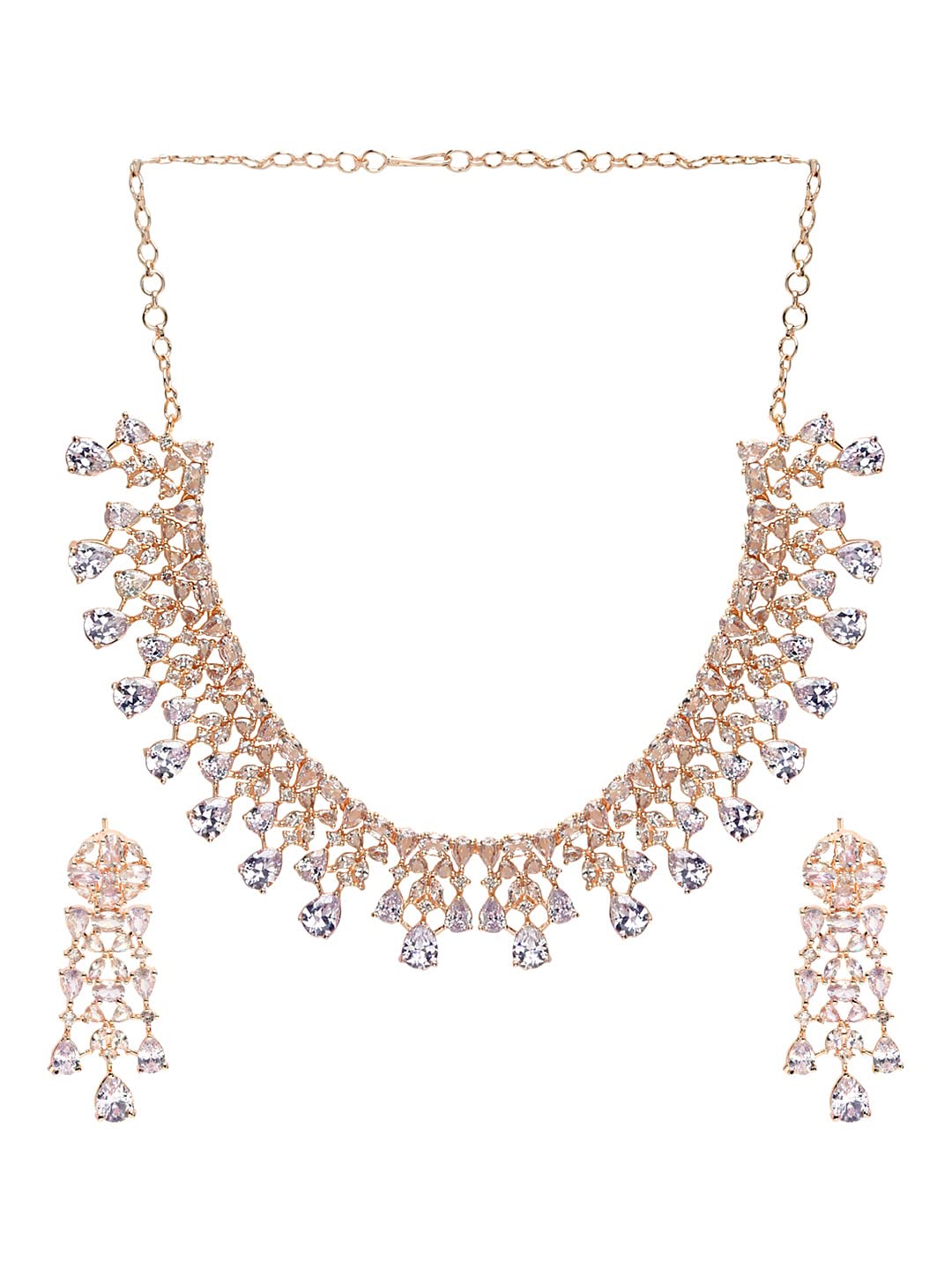Yellow Chimes rose gold earrings - perfect for celebrations