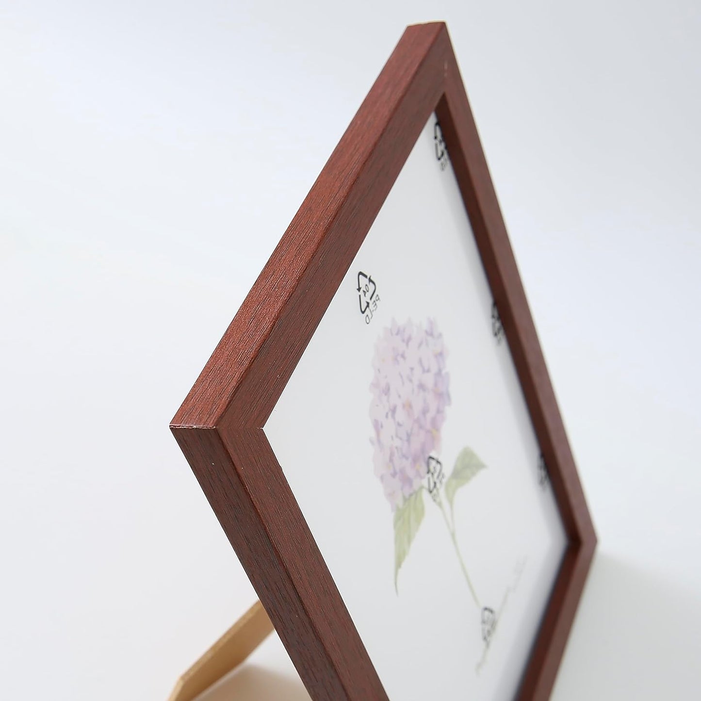 Pack of 2: Photo Frames - Horizontal & Vertical Use, Crystal Clear Glass | 16.7x21.8CM | Brown