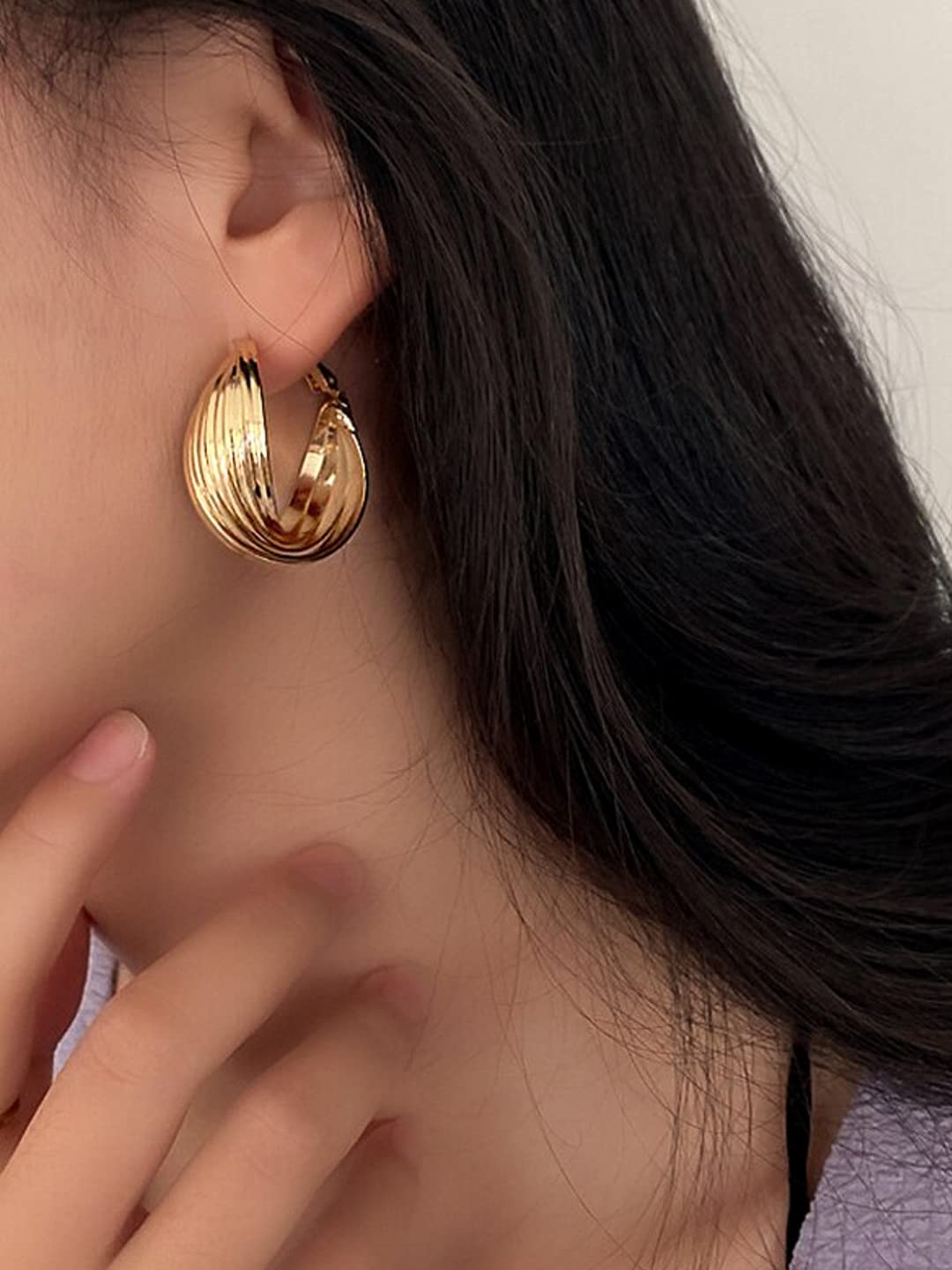 Yellow Chimes Gold Plated Earrings - Elegant Design