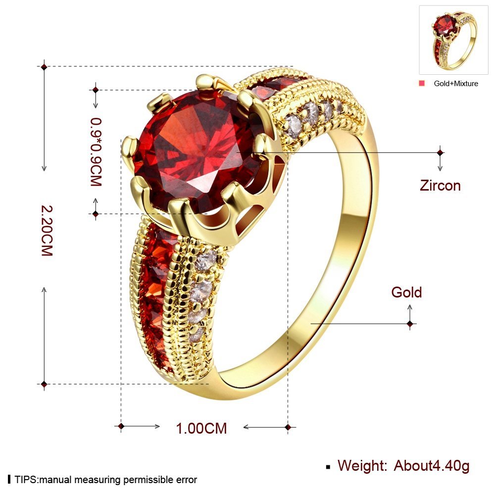 Yellow Chimes Imperial Red Ring - Contemporary Love Jewelry