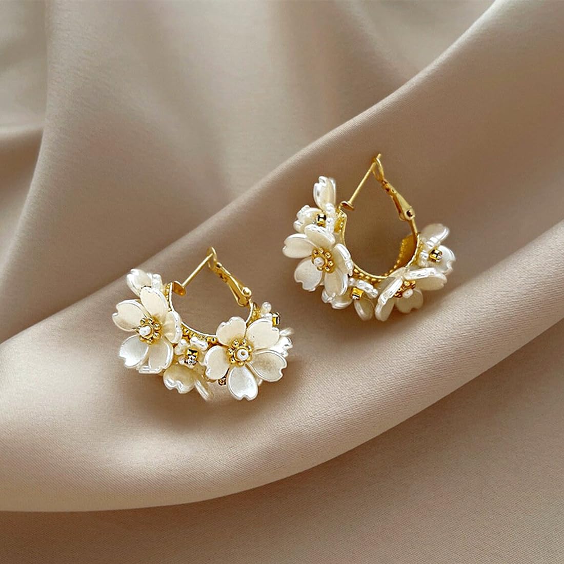 Yellow Chimes Floral Design Earrings - Perfect for Casual Wear