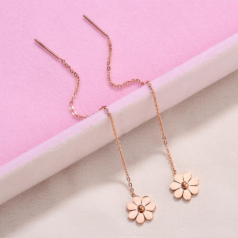 Yellow Chimes Earrings - Lightweight Floral Design