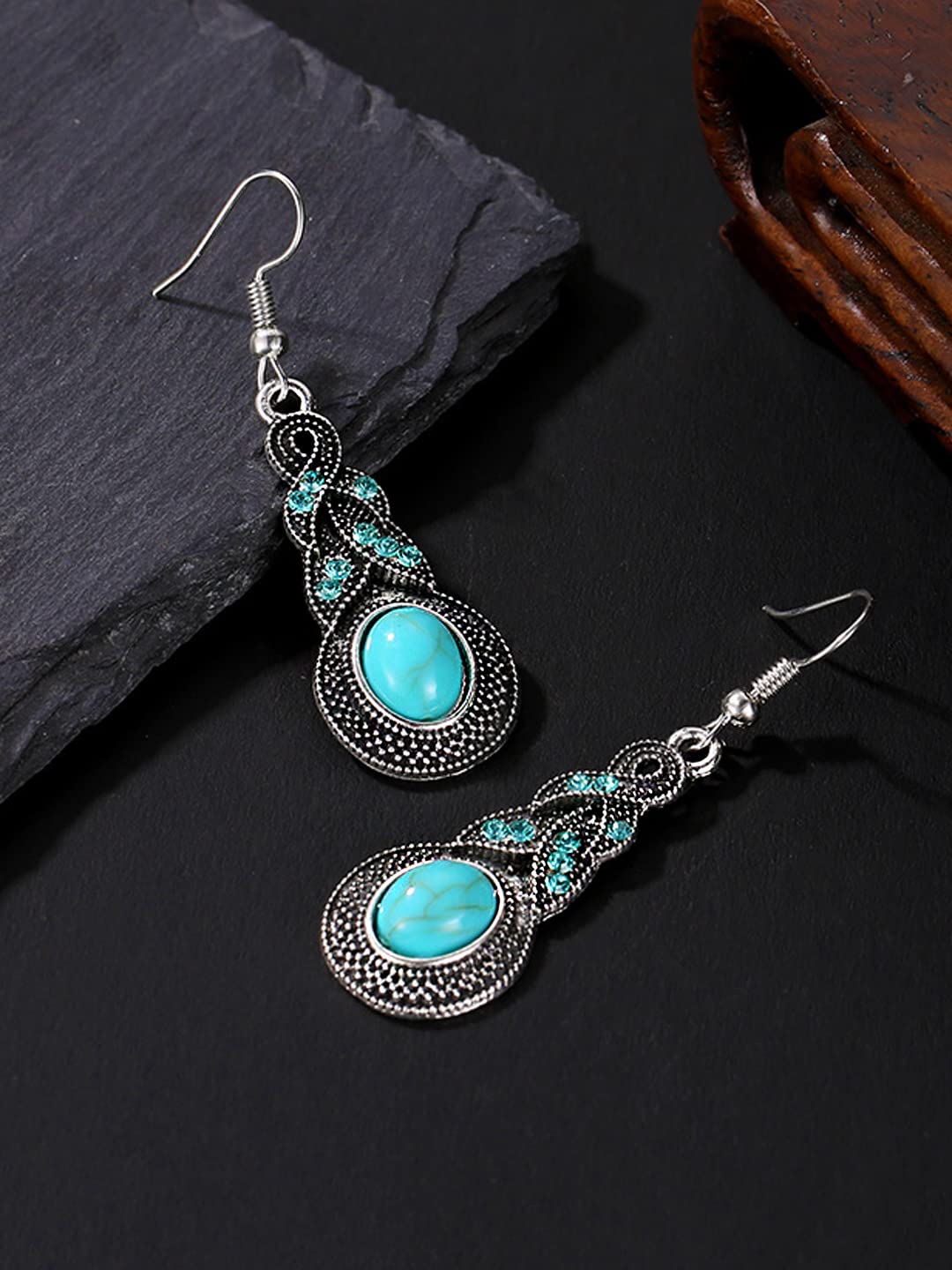 Yellow Chimes Silver Drop Earrings - Party Accessory