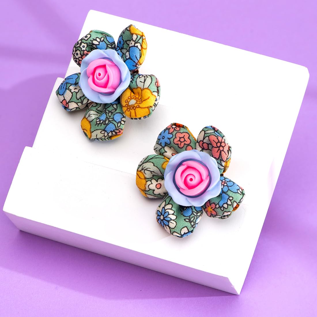 Yellow Chimes floral earrings - birthday gift option