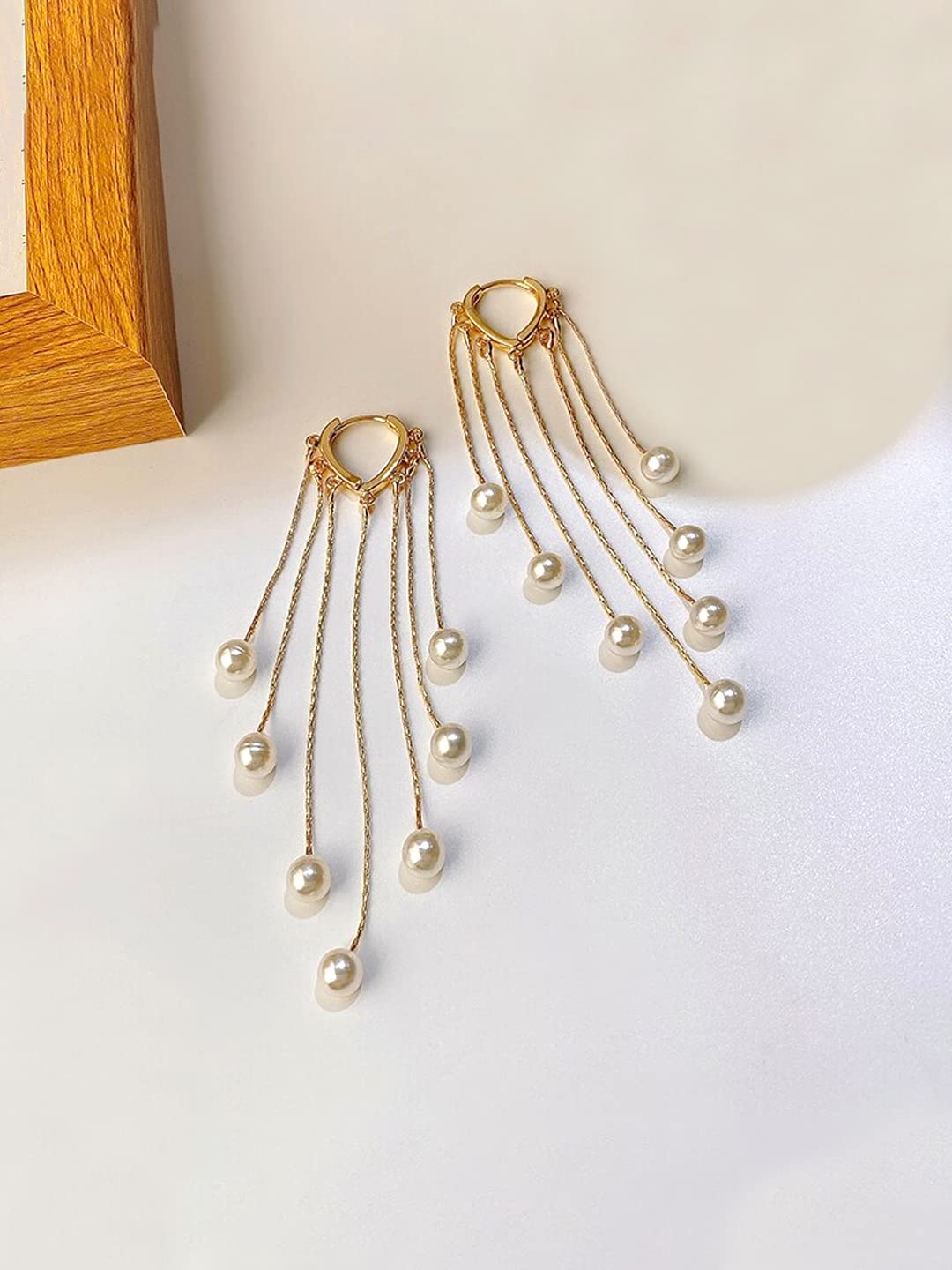 Yellow Chimes Elegant Drop Earrings - Wedding Gift