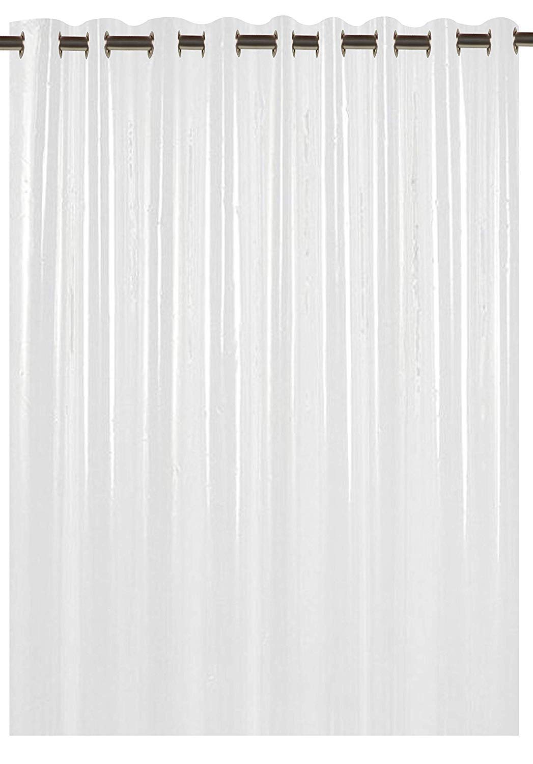 Plastic Curtain - Transparent, Light-filtering Eyelet Drapes | PVC Eyelet 30 MM | Standard Size | Indoor