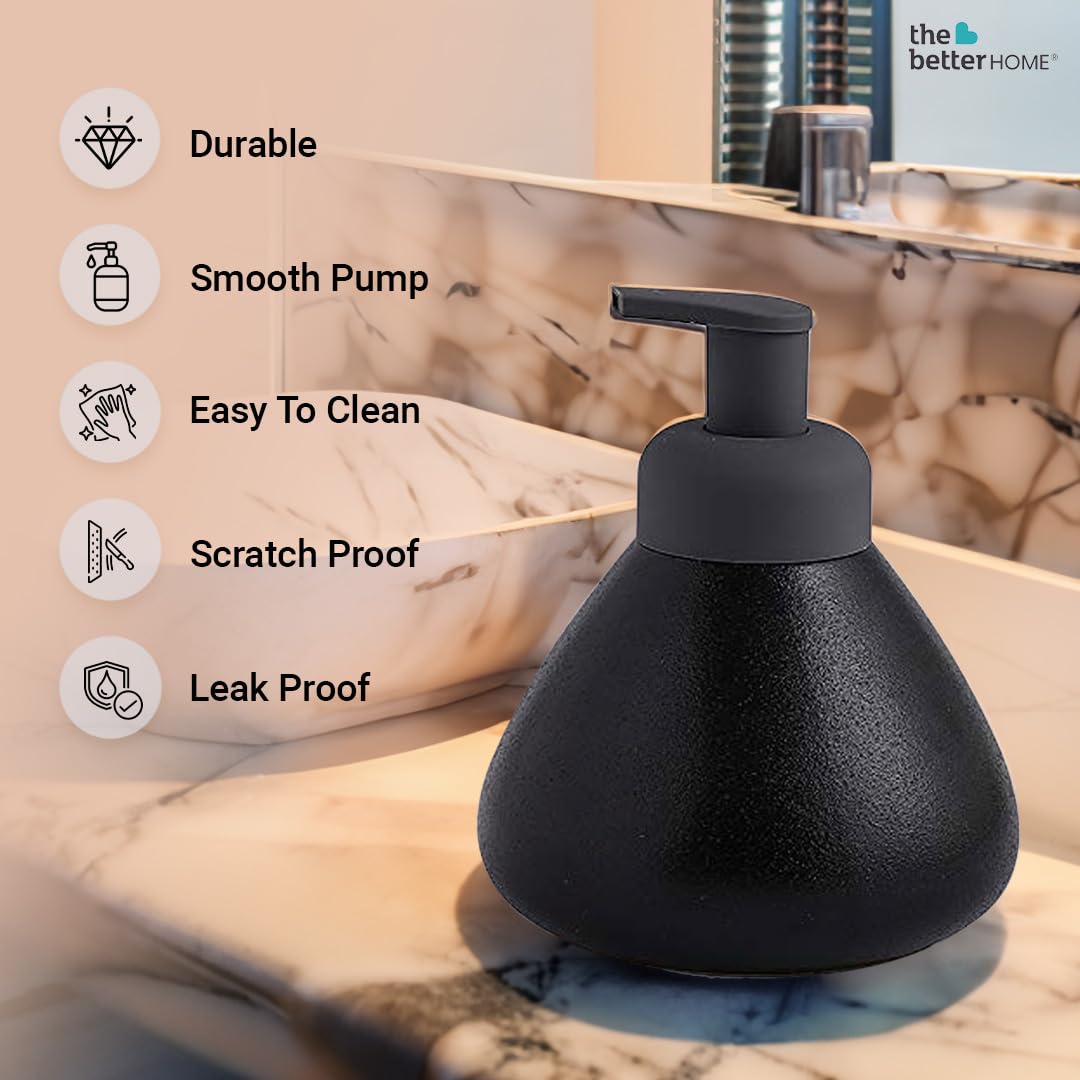 The Better Home 360ml Soap Dispenser Bottle - Blue | Elegant and Functional Liquid Pump for Kitchen, Wash-Basin, and Bathroom