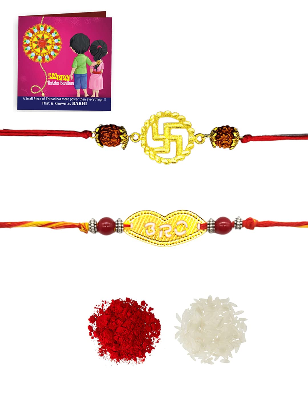 Yellow Chimes Dori Worked Rakhi - Craftsmanship from Indian Artisans
