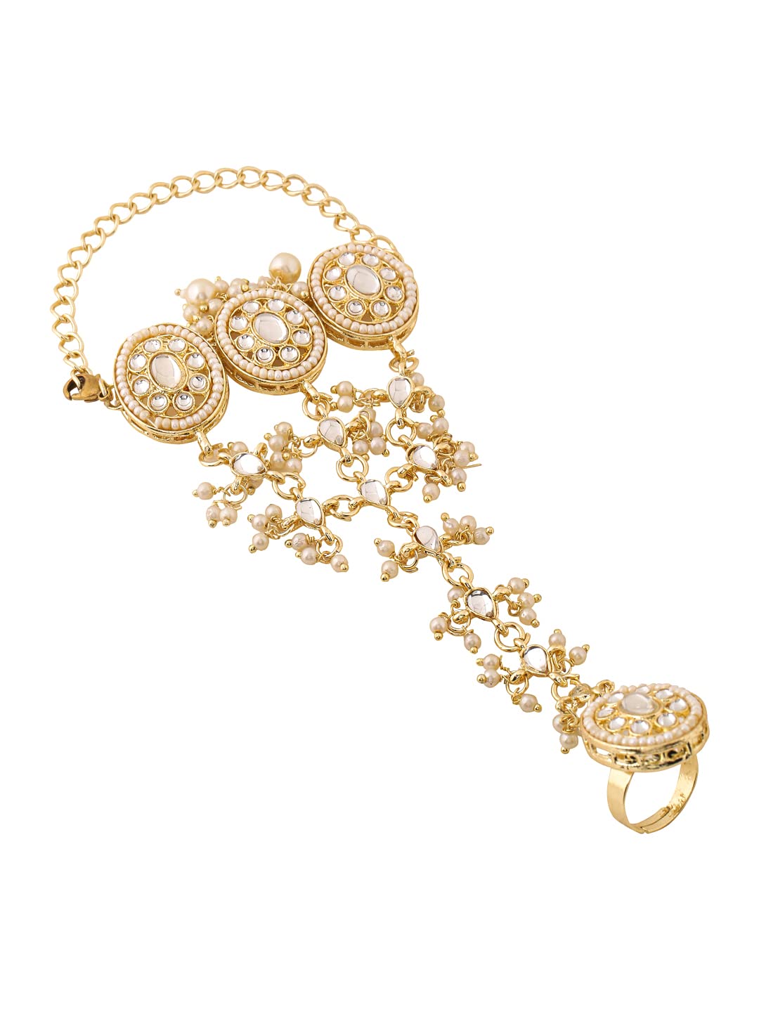 Yellow Chimes Haath Phool - Stylish bracelet for everyday wear
