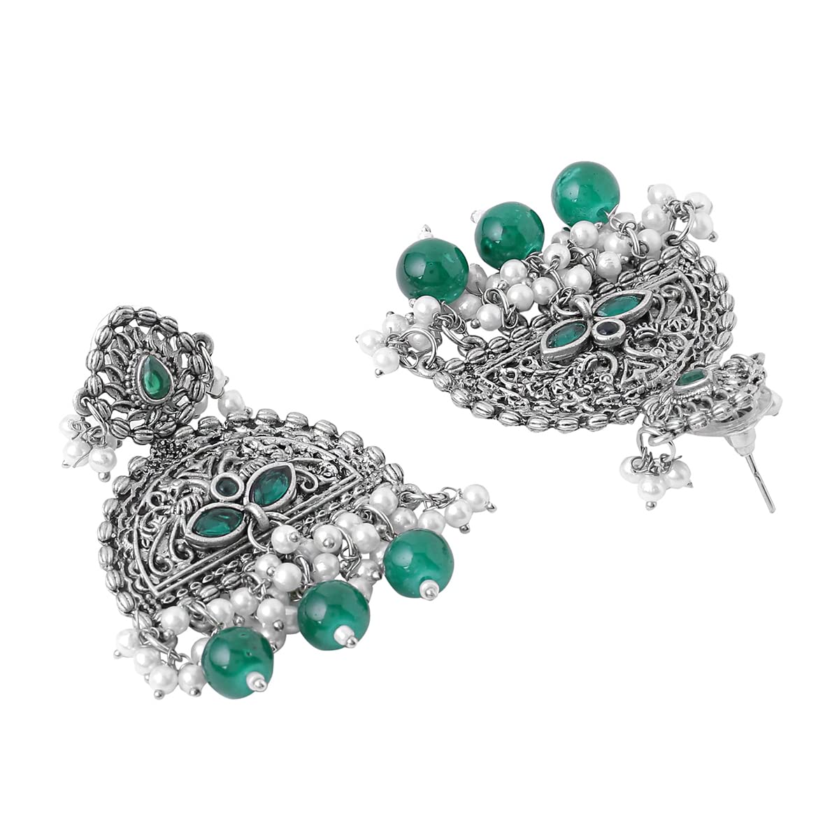 Yellow Chimes oxidized earrings - enhance ethnic outfits