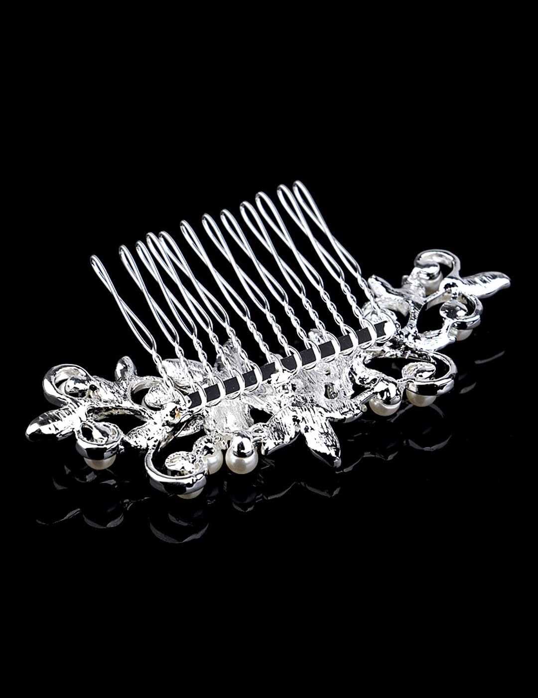 Yellow Chimes crystal hair pin - glamorous hair decoration