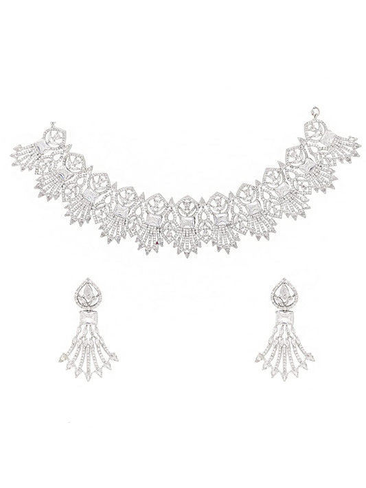 Yellow Chimes Silver Jewellery Set - Festive occasions