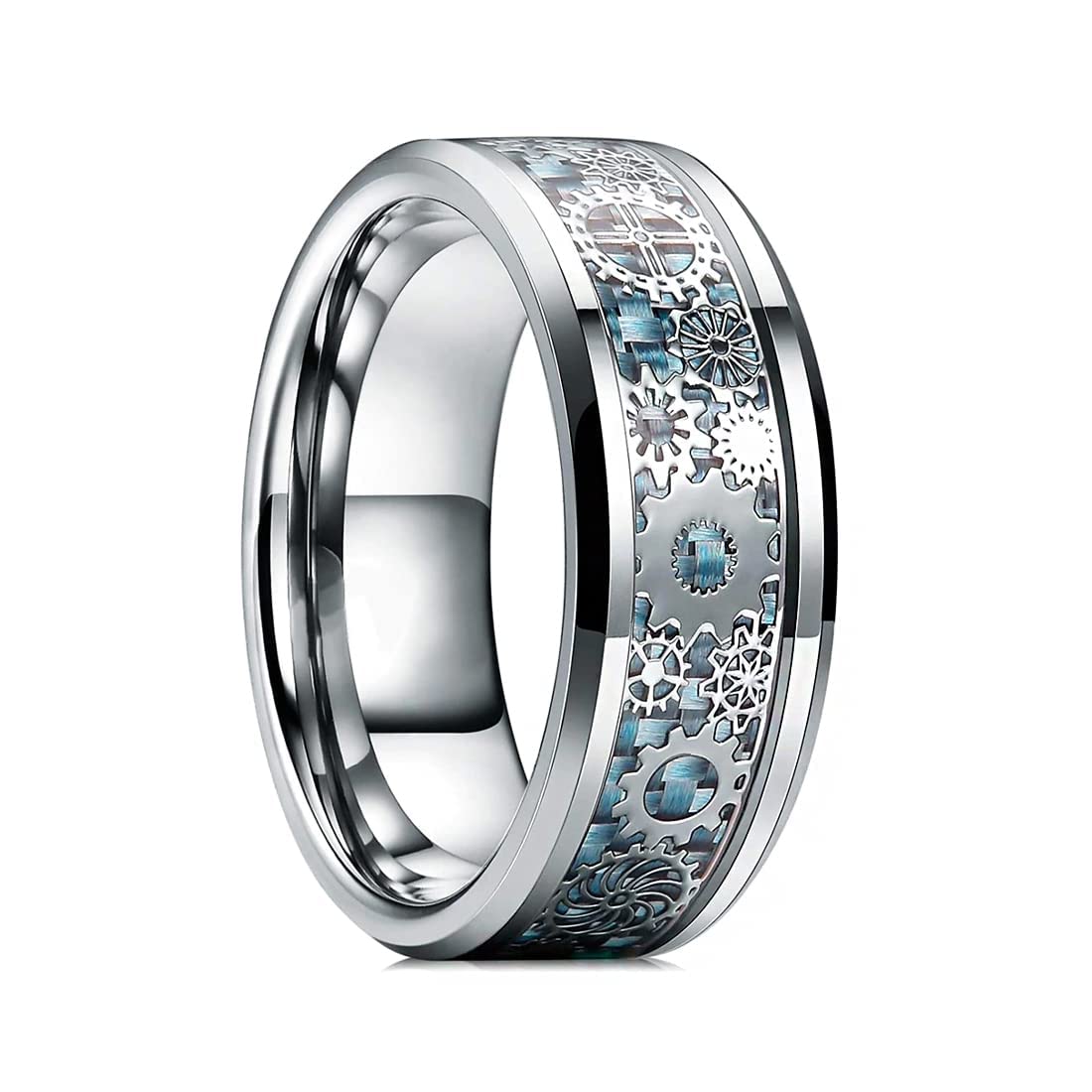 Yellow Chimes silver ring box - elegant presentation