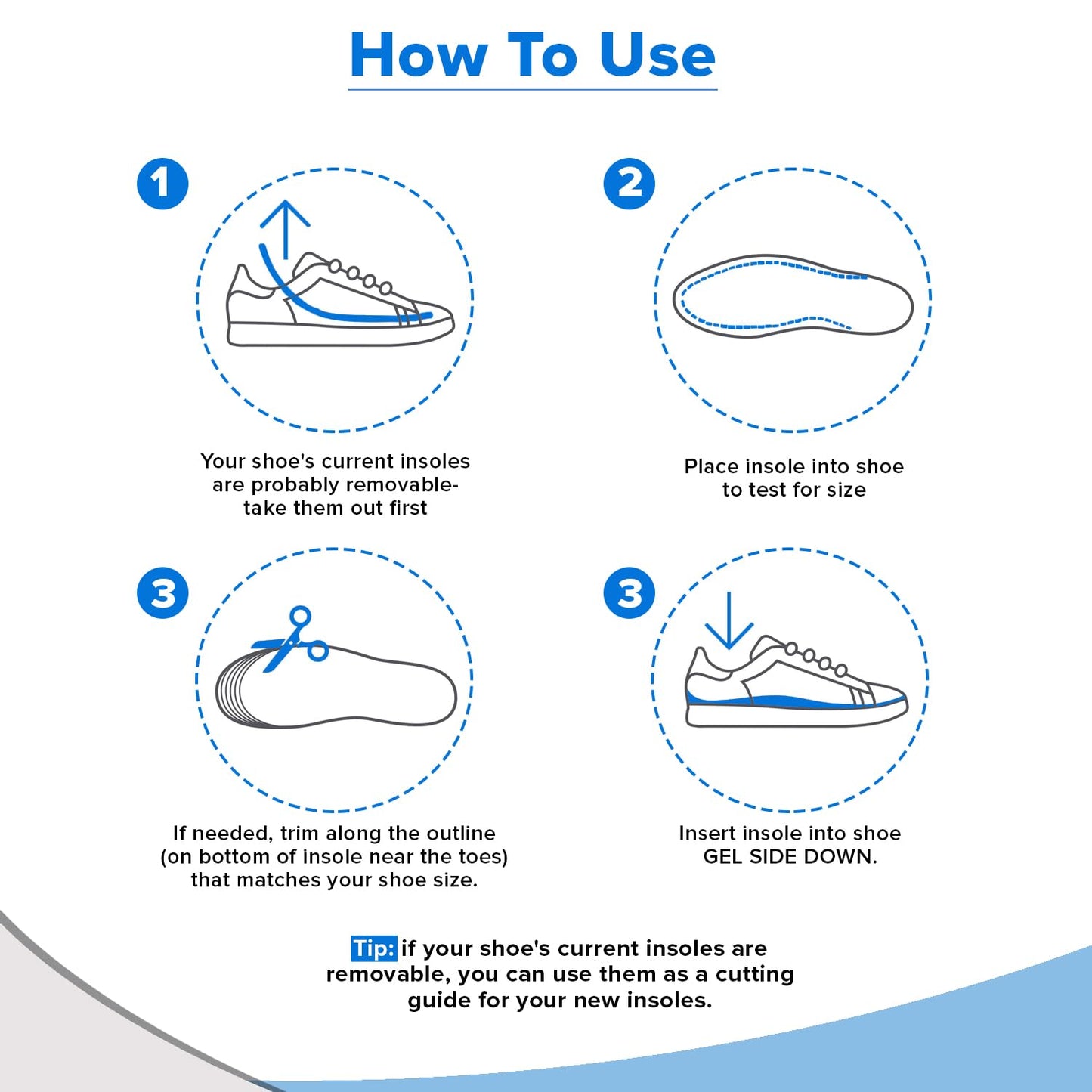 Dr Foot energizing gel insoles - work boots