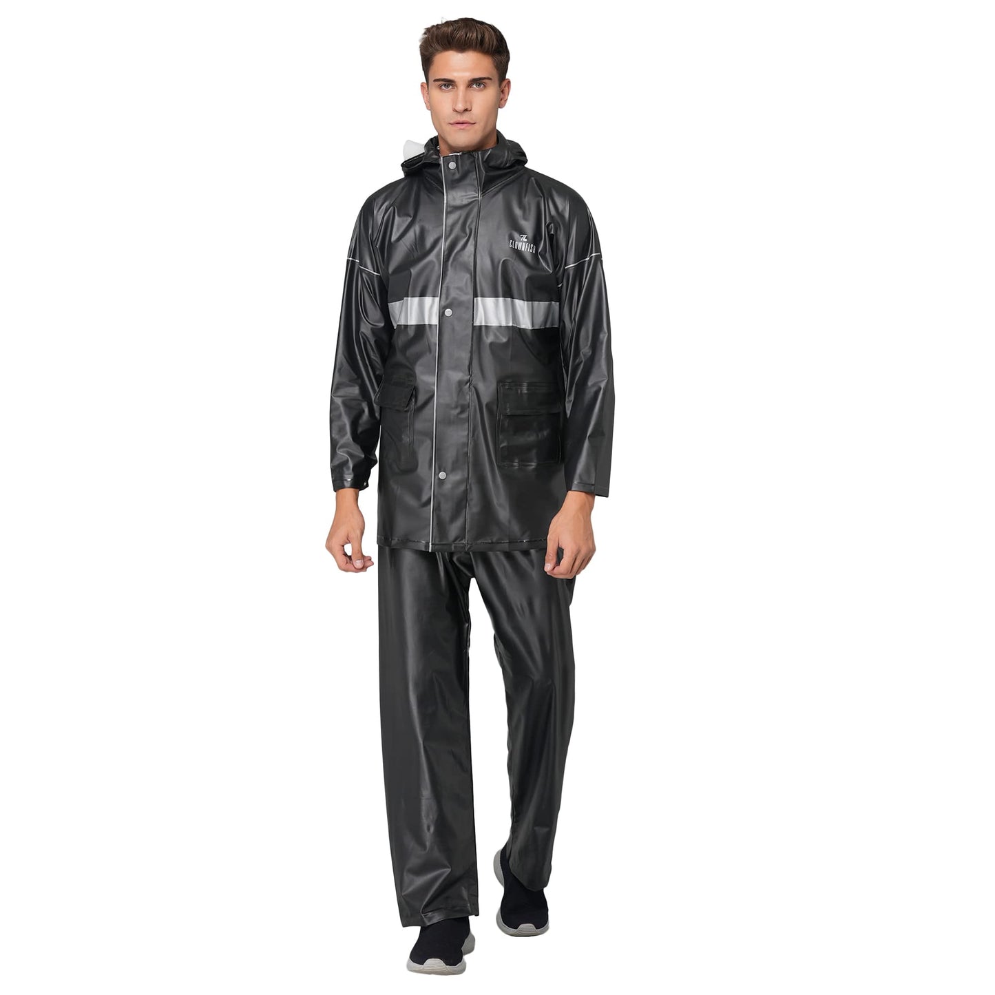 Clownfish Men's Raincoat with Pouch - Convenient storage solution