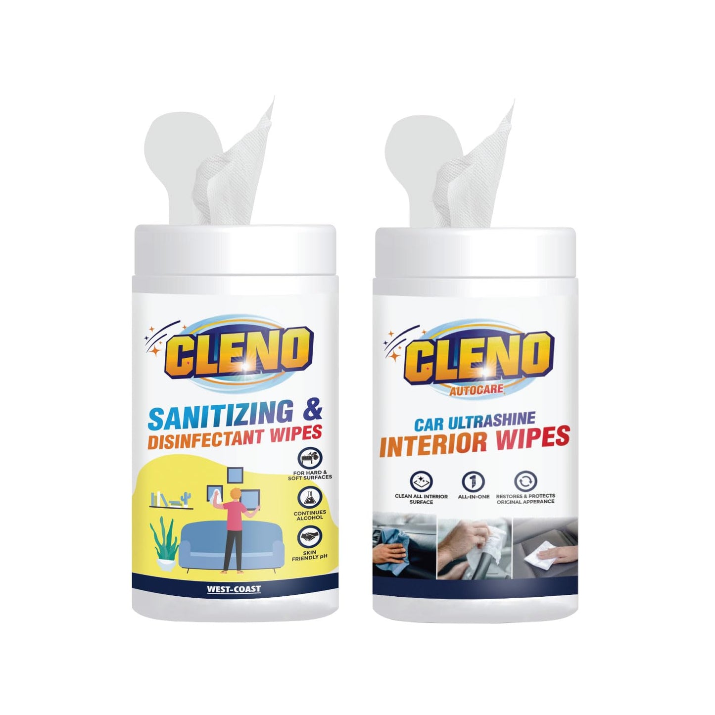 Cleno wipes - convenient and eco-friendly cleaning
