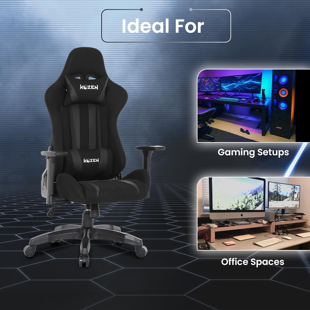 KOZEN Diablo Gaming Chair - Adjustable neck pillow for comfort