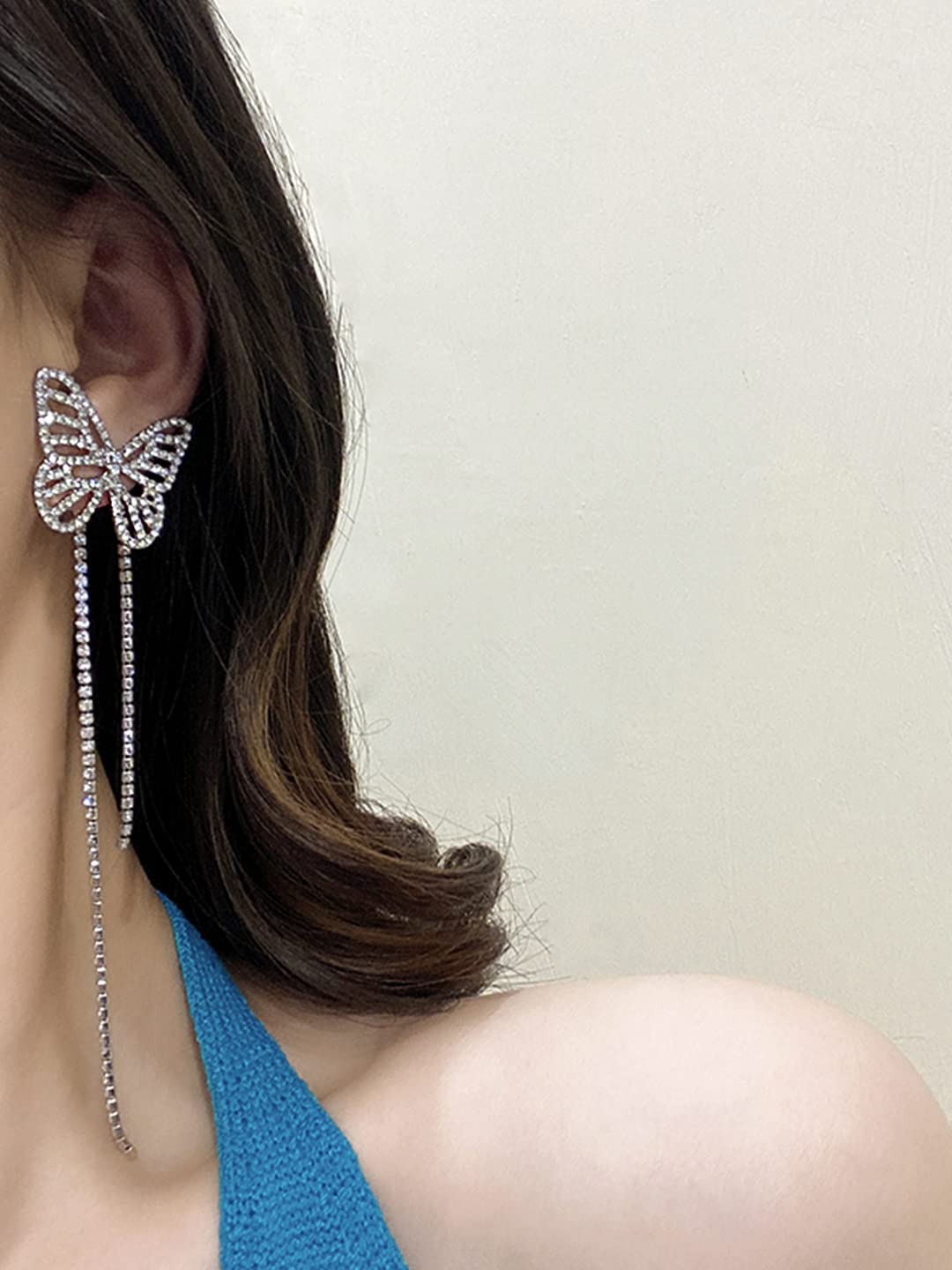 Yellow Chimes Silver Dangler Earrings - Lightweight everyday accessory