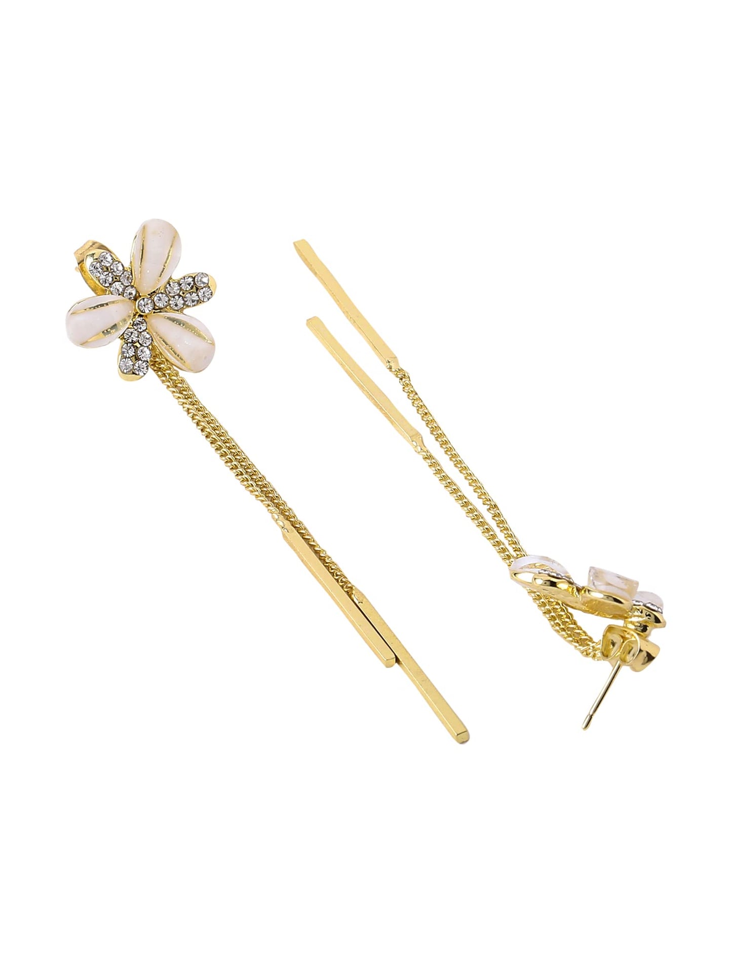 unwind elegant pearl danglers - for special occasions