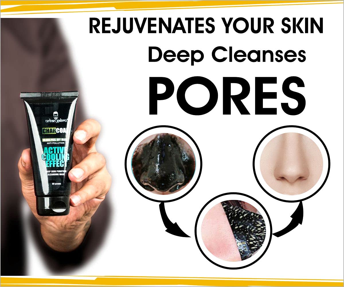 Urbangabru charcoal mask application - glow for special occasions