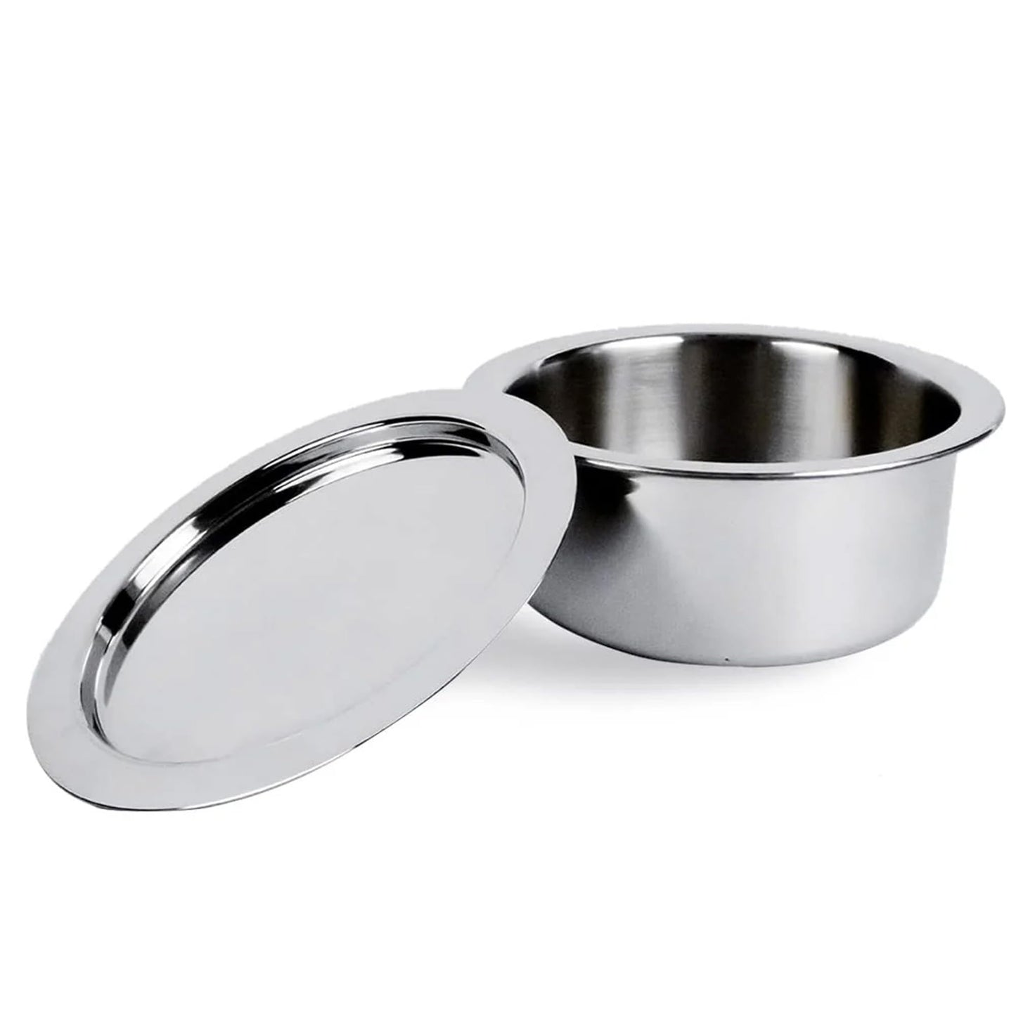 Triply Tope: Premium Stainless Steel Milk Pot with Lid | 3L | 20cm Diameter | Silver Finish