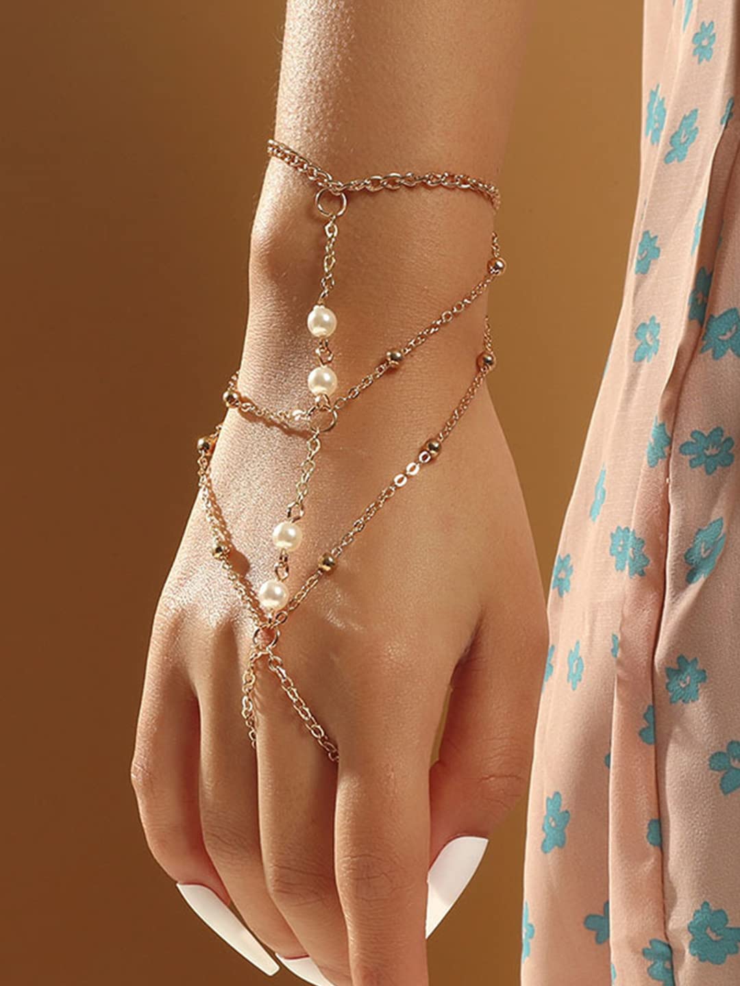 Yellow Chimes Bohemia Ring Bracelet - Stylish addition to jewelry collection
