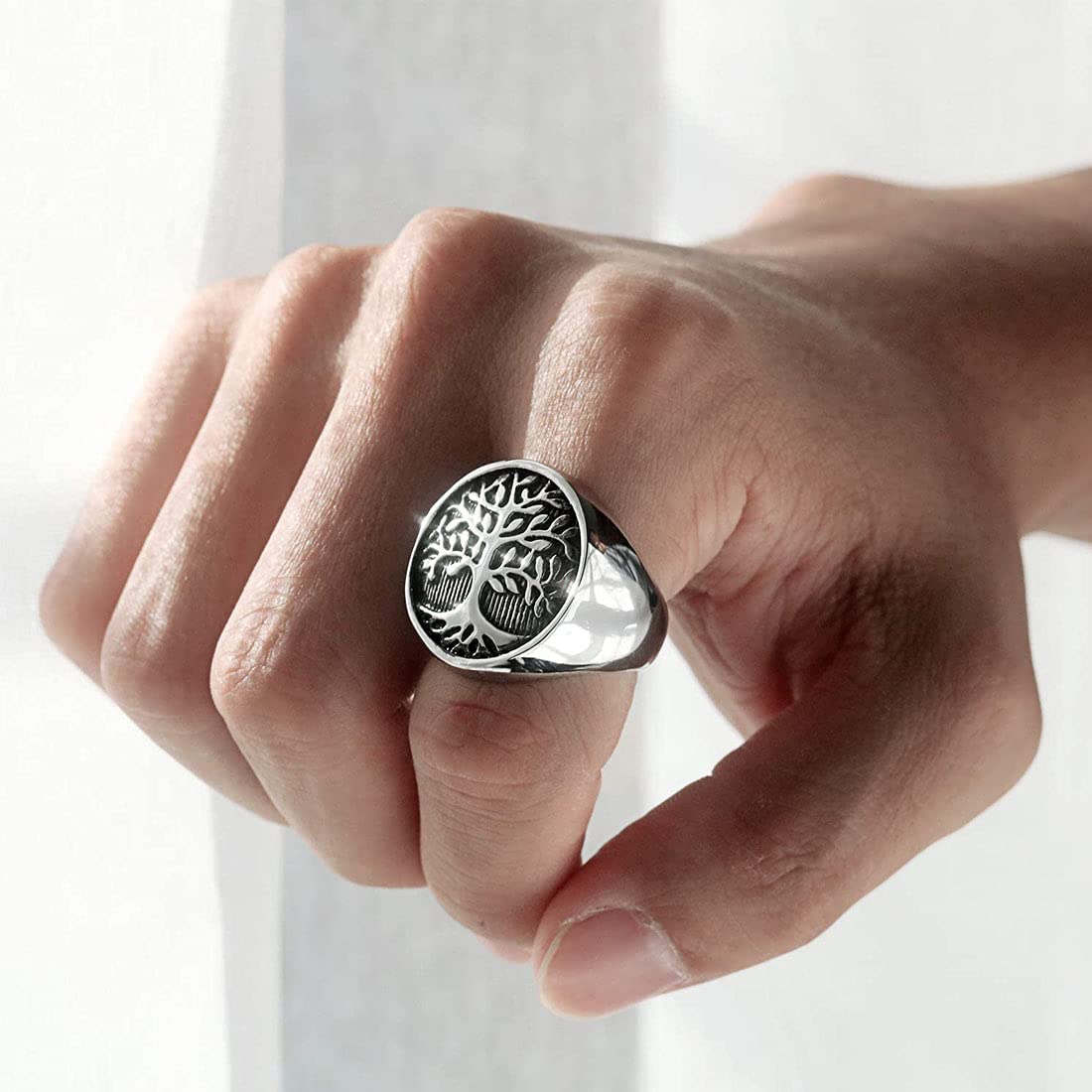 Yellow Chimes Cross Signet Ring - Casual Daily Wear