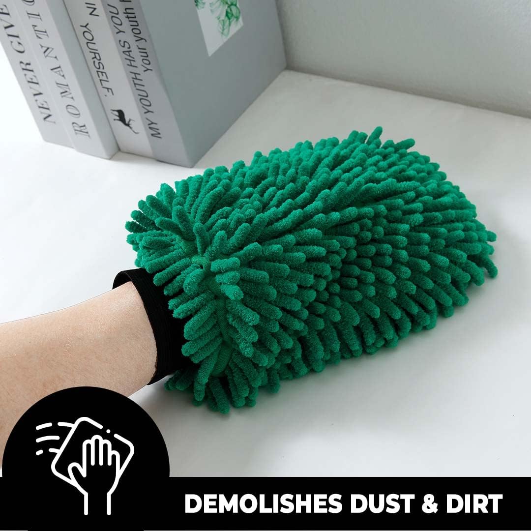 Kuber Chenille Dry Mitt Gloves - Hand Drying