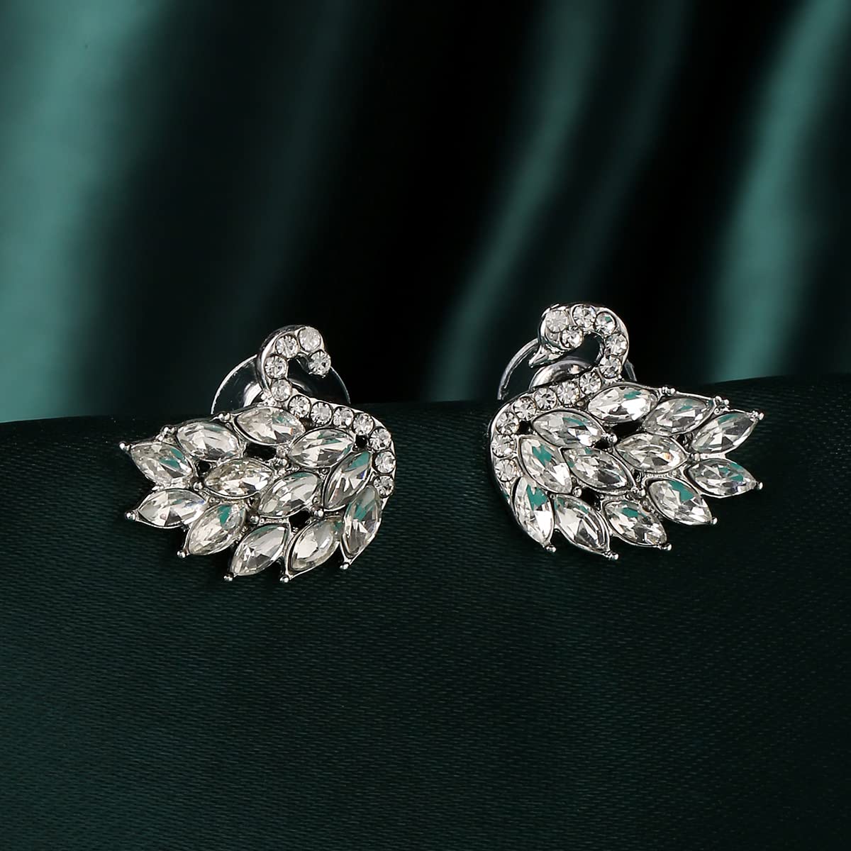 Yellow Chimes Elegant Duck Shape Earrings - Party Accessory